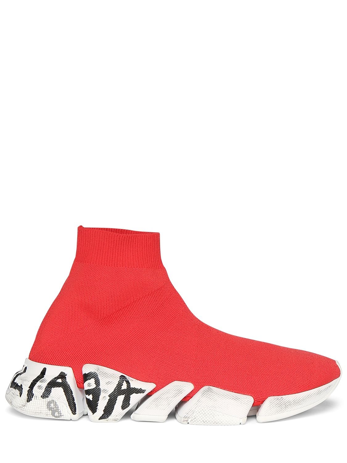 Balenciaga Speed 2.0 Trainers In Toma Red Whi Grf Bla