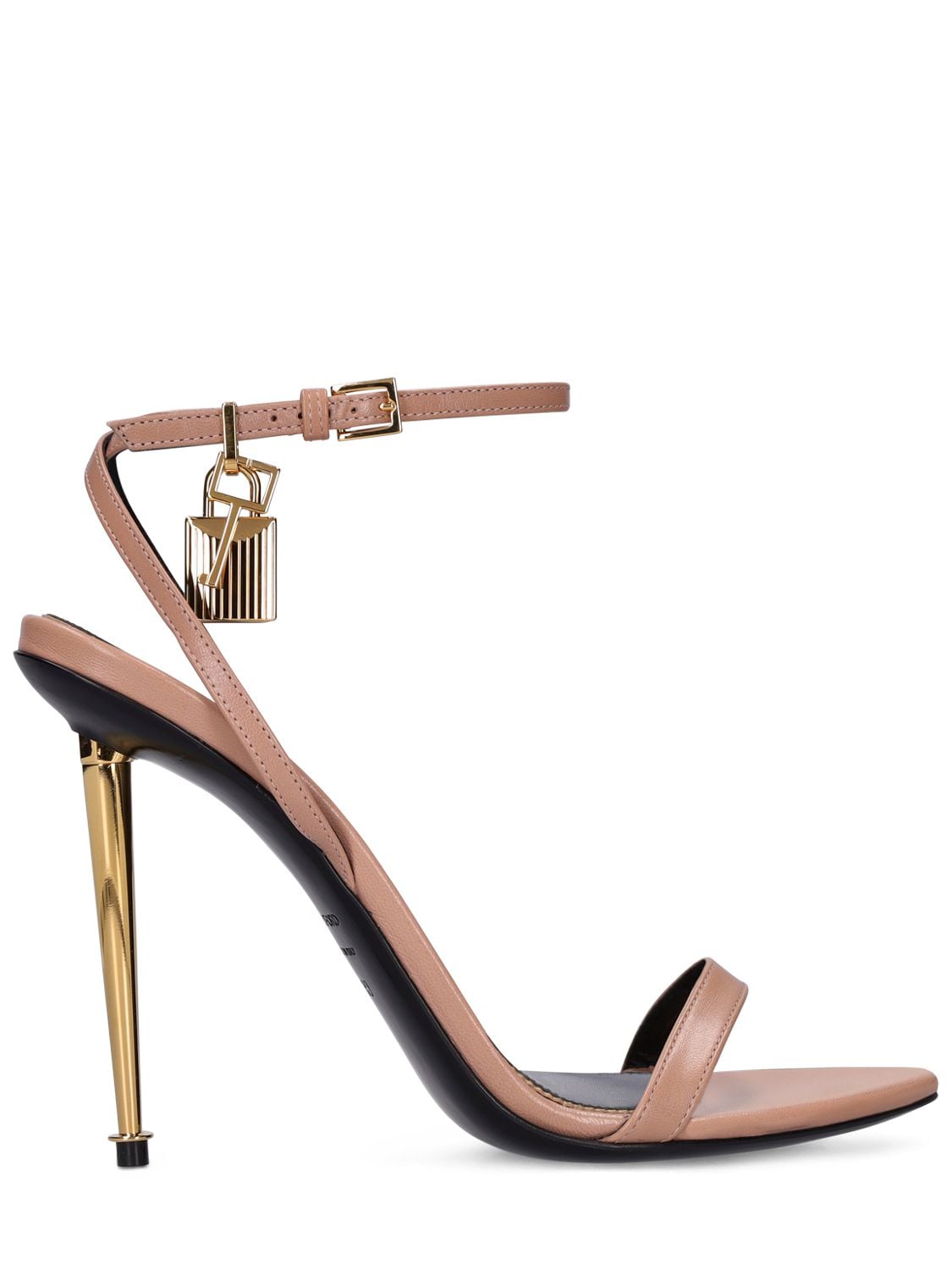 TOM FORD 105mm Padlock Leather Sandals