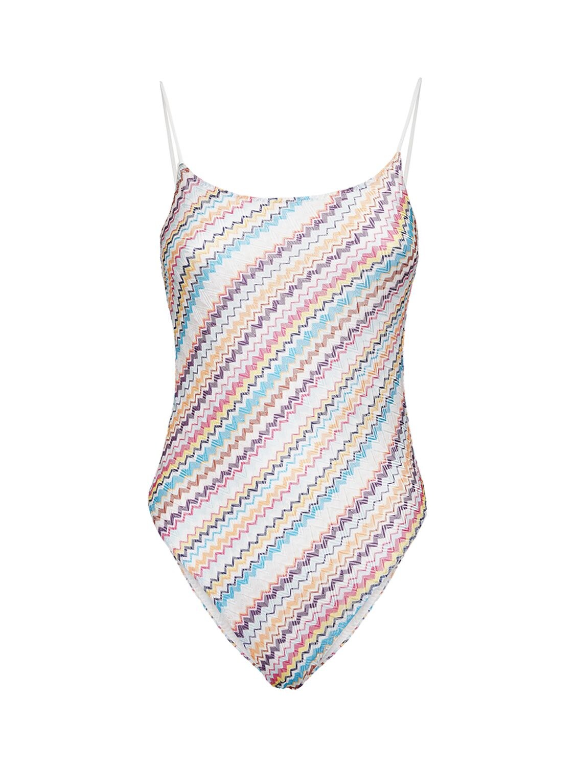 Diagonal Chevron Onepiece Swimsuit