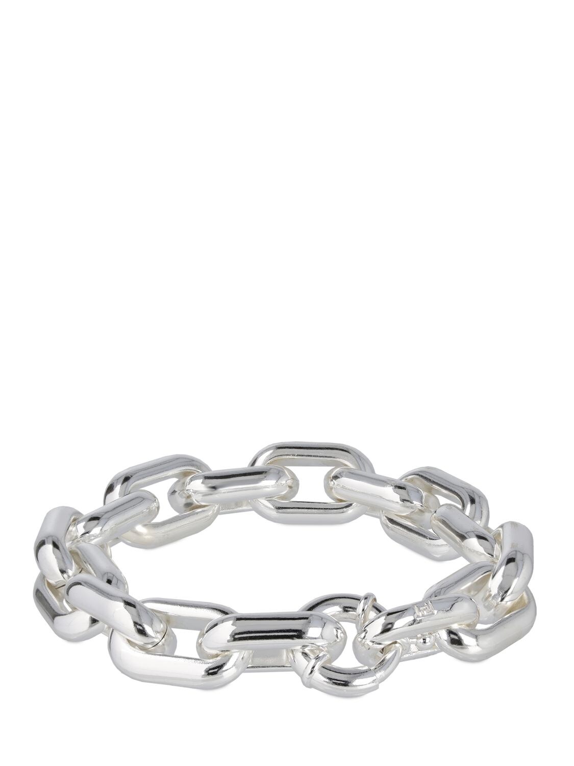 Shop Federica Tosi Lace Ella Chain Bracelet In Silver
