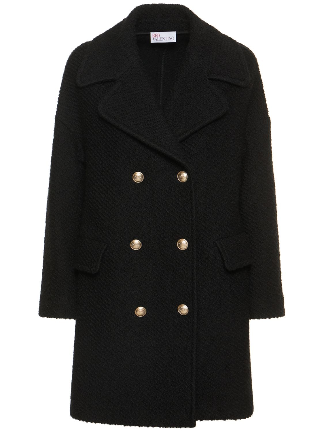 Red valentino hot sale black coat