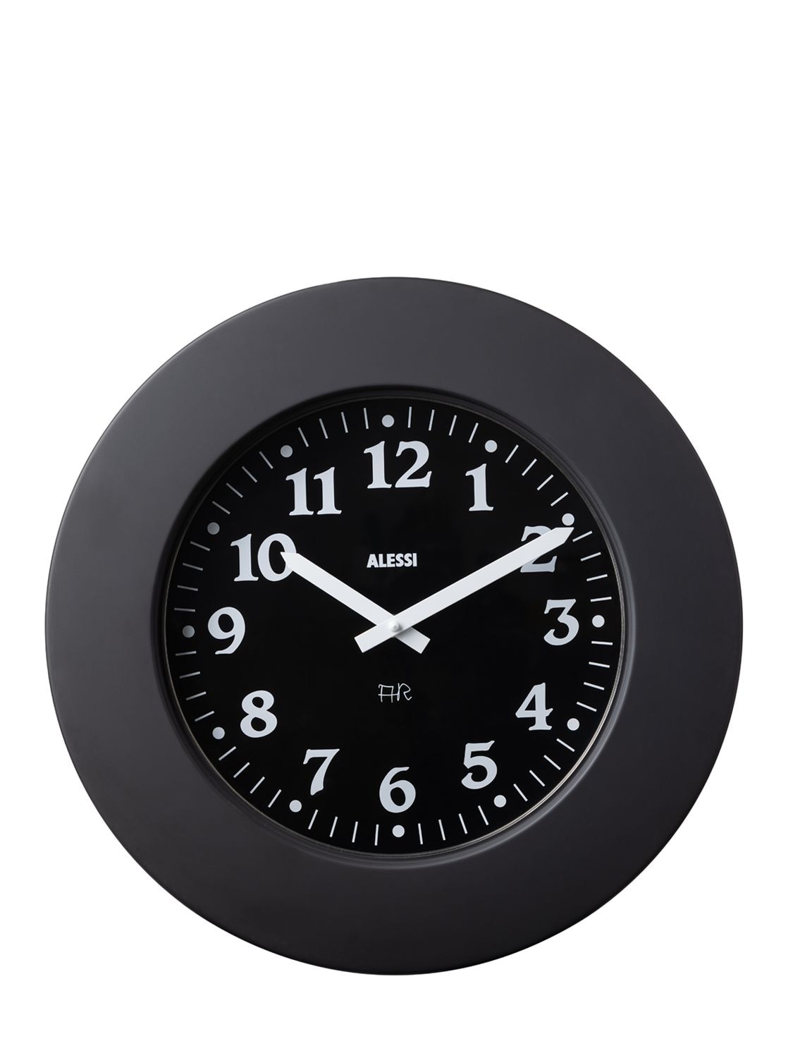 Alessi Momento Clock In Black
