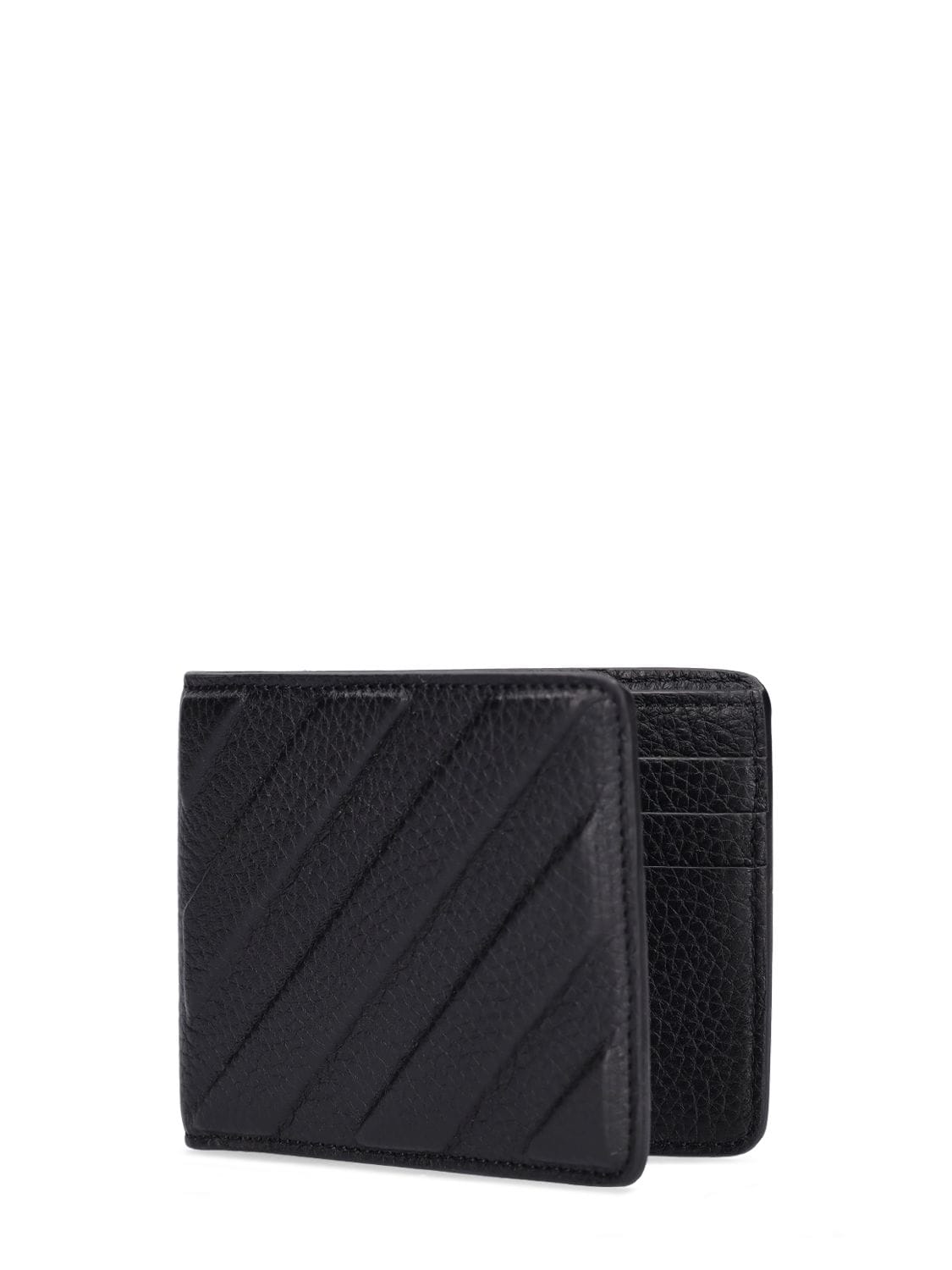 Off-White Diag Zipped Card Case Black