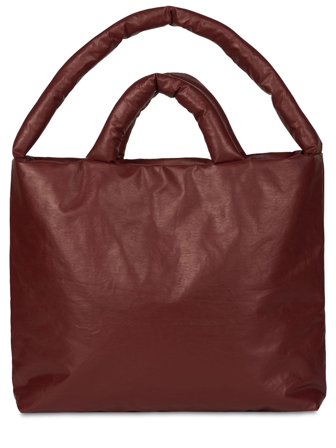 Kassl Editions Large Pillow Oil Tote Bag In Brown