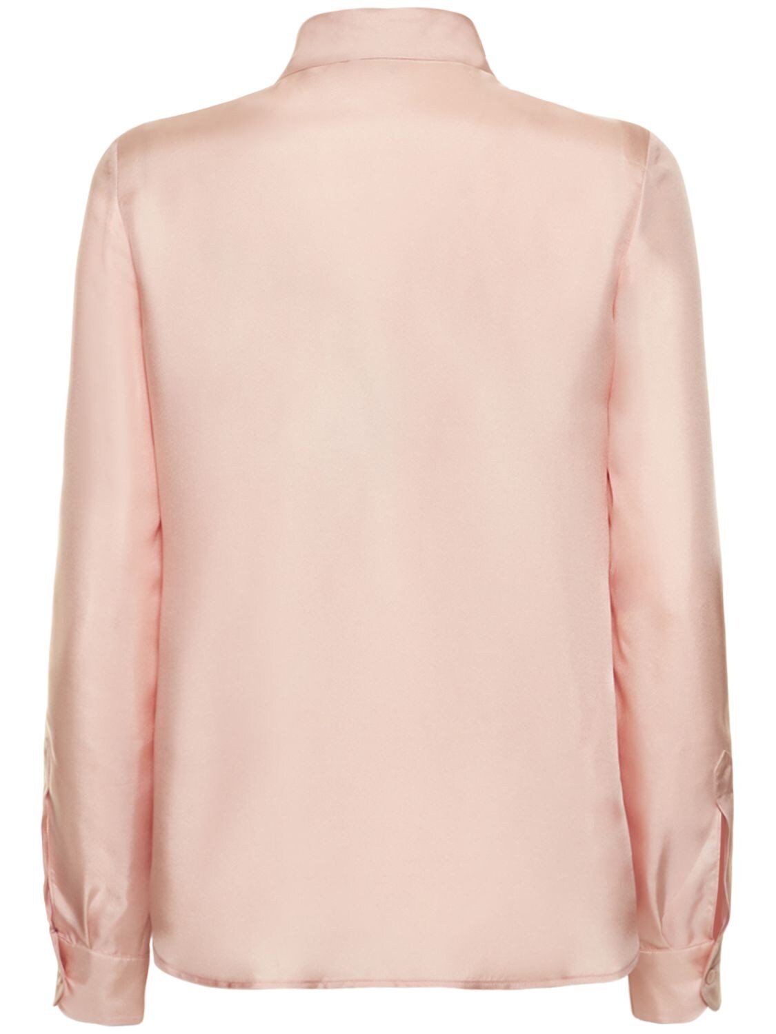 Shop Red Valentino Silk Twill Shirt In Pink