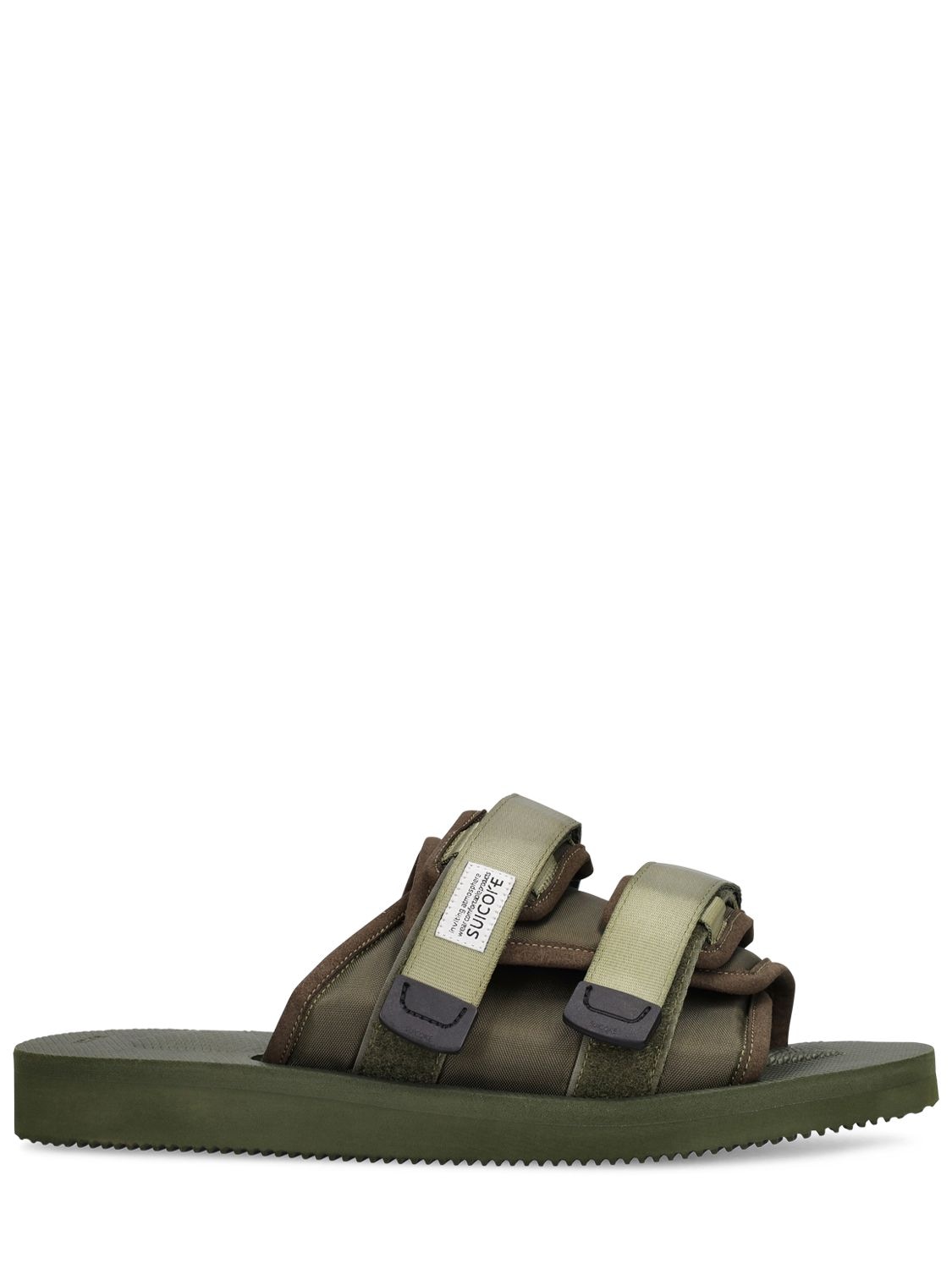 Suicoke Moto Cab Two-strap Sandals In Olive Green | ModeSens
