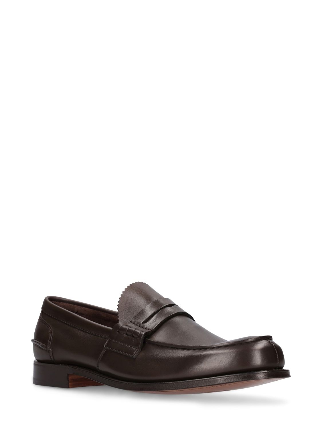 Shop Church's Pembrey Leather Loafers In Brown