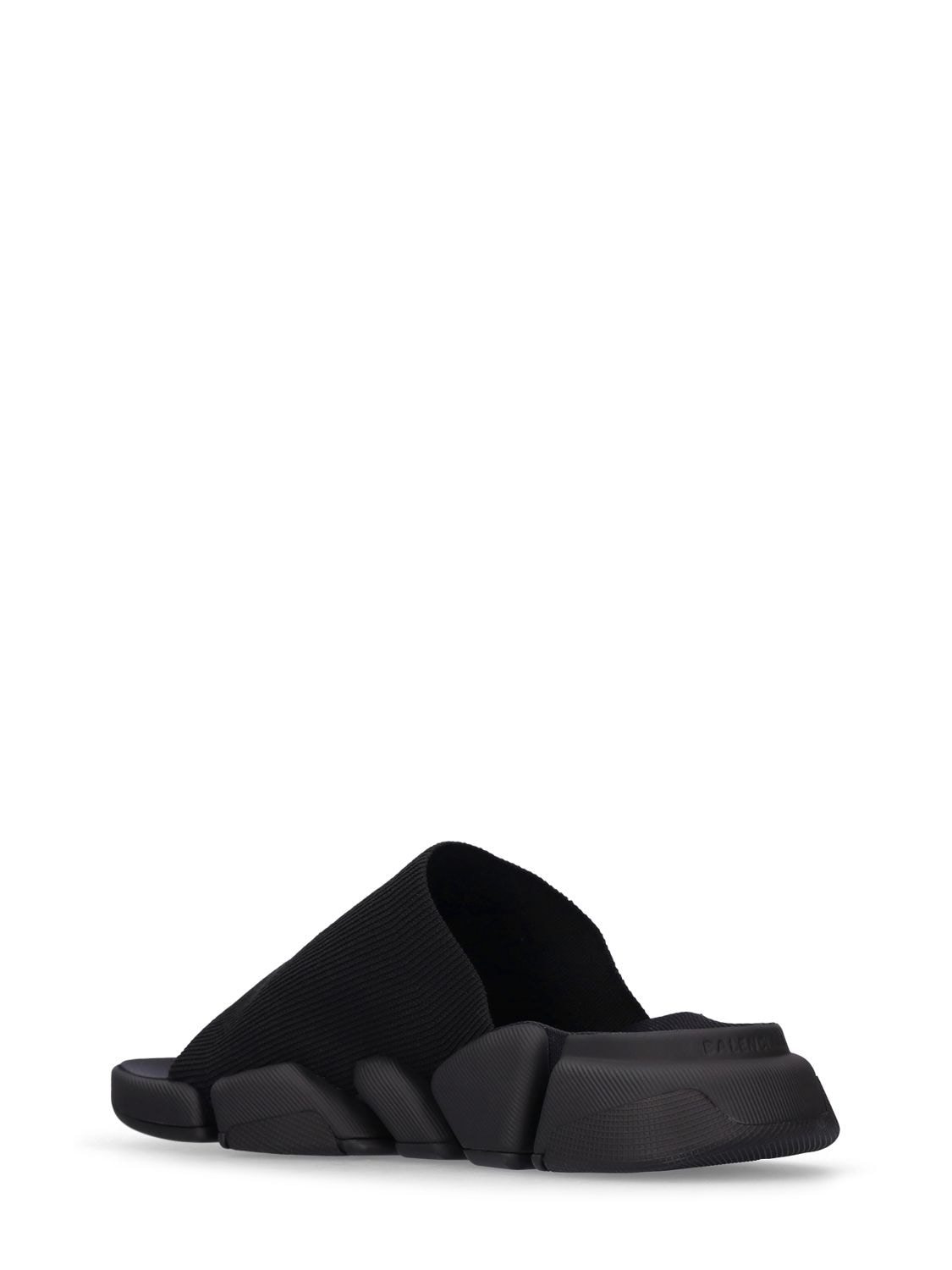 Shop Balenciaga Speed 2.0 Slide Sandals In Black