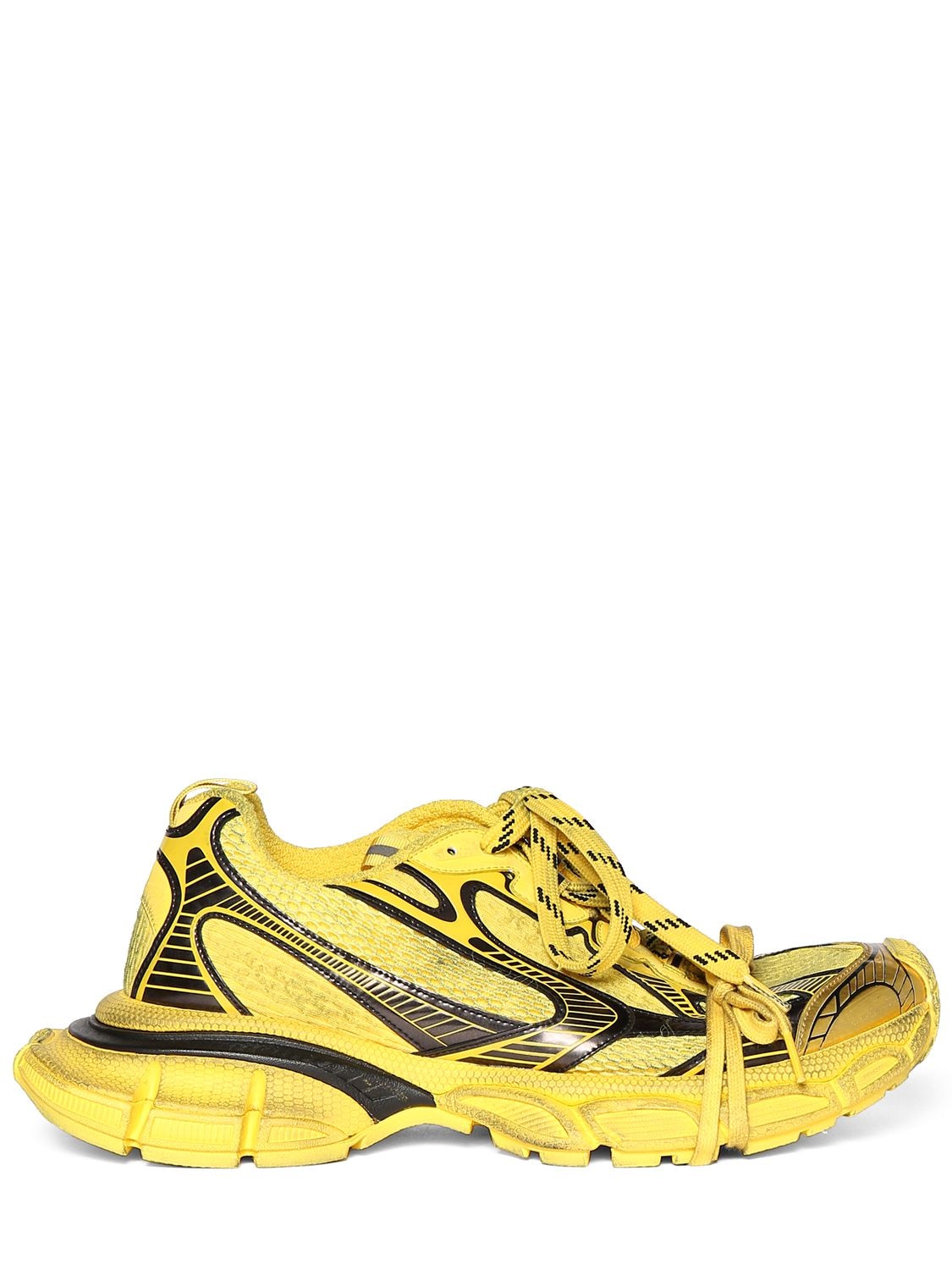 Shop Balenciaga 3xl Sneakers In Yellow,black