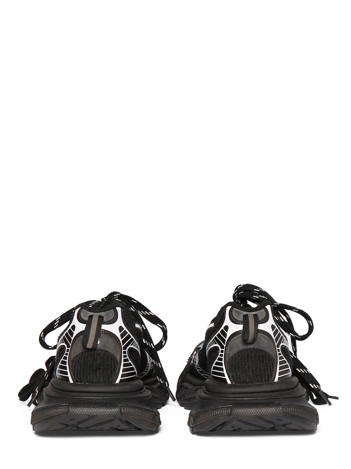 Shop Balenciaga 3xl Sneakers In Black,white