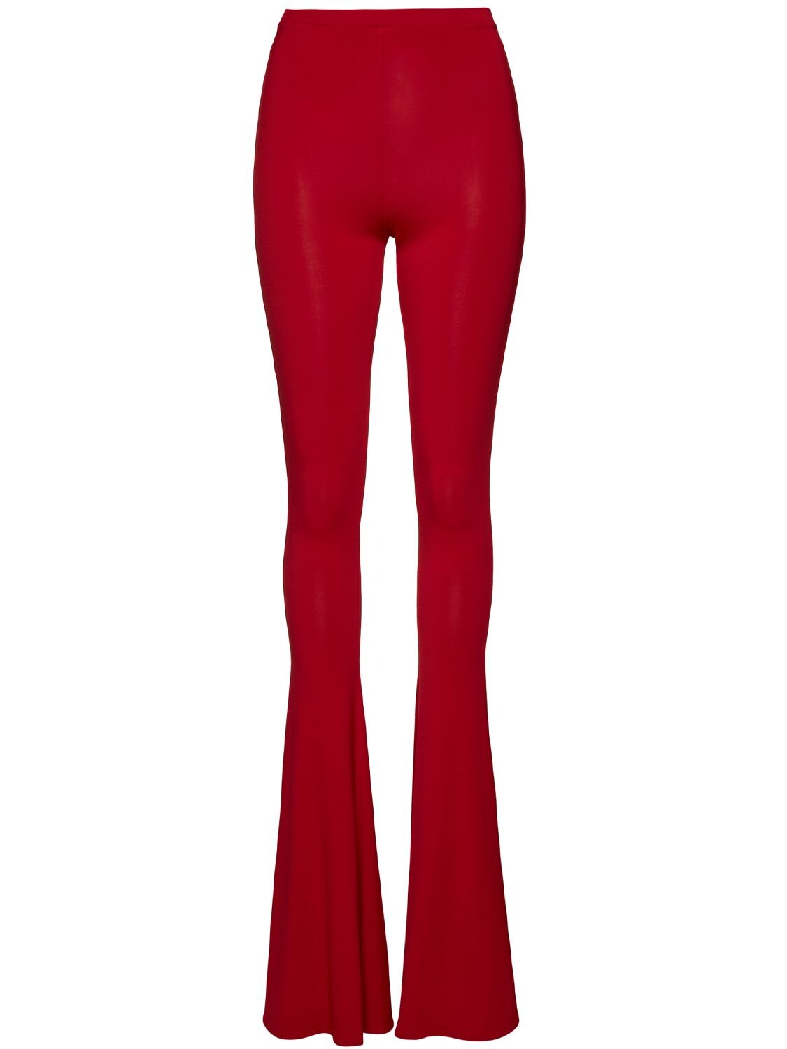 Magda Butrym Flared Jersey Pants In Red