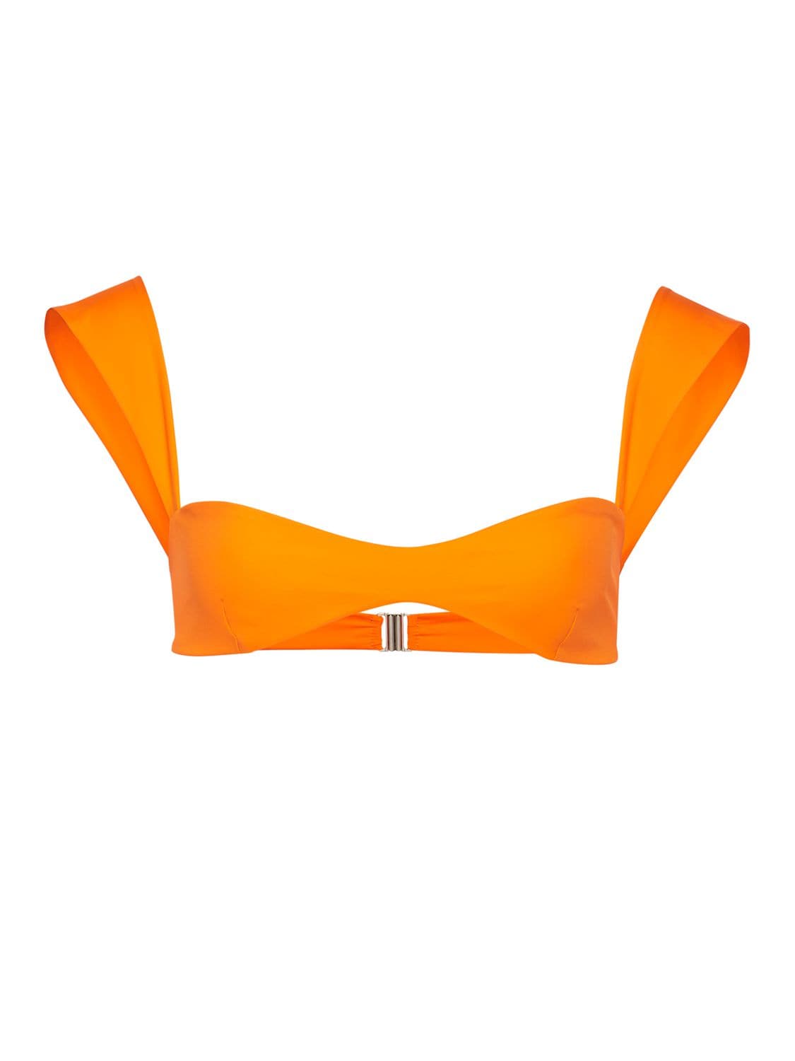 Magda Butrym Jersey Bikini Top In Orange