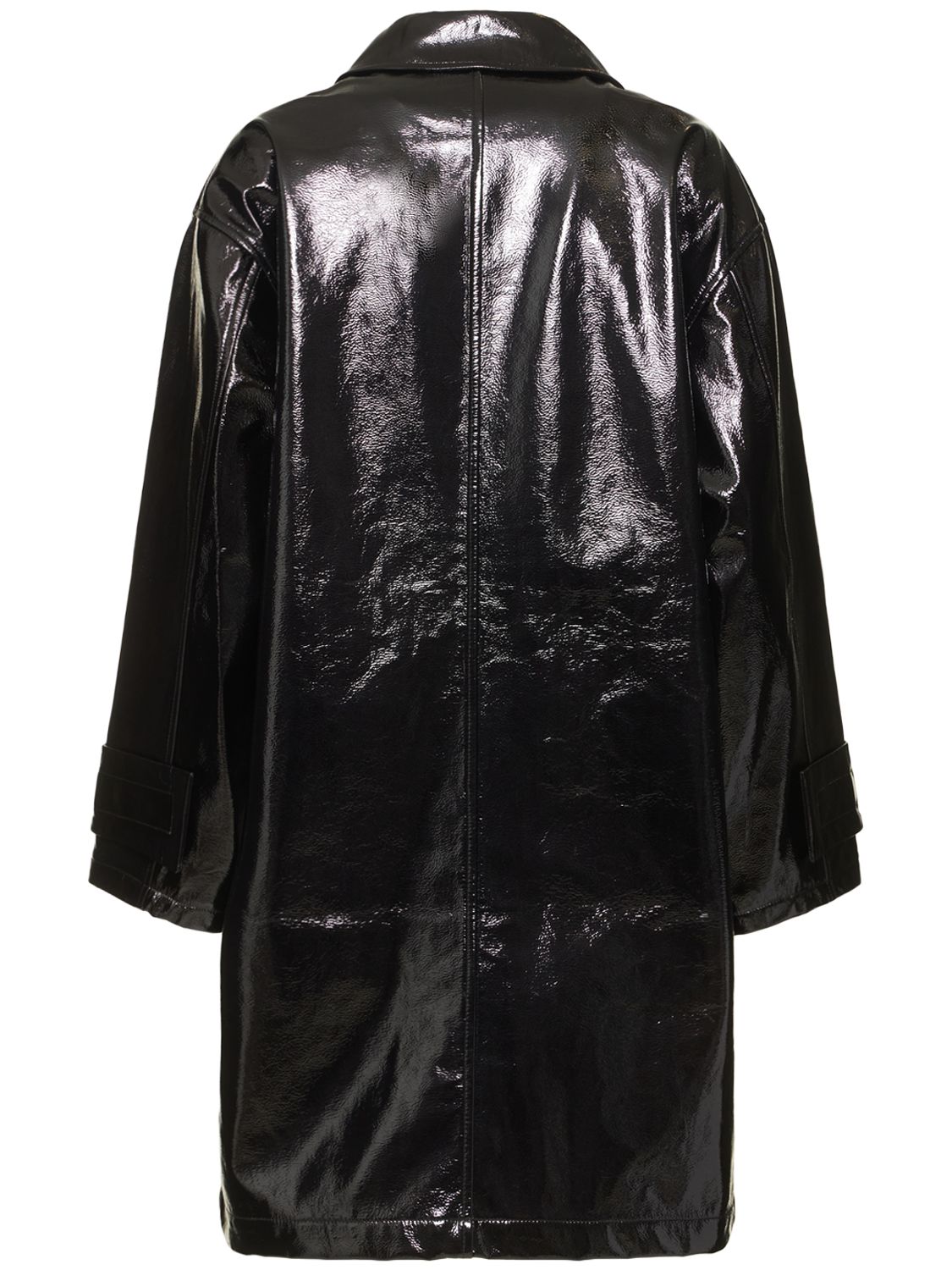 Stand Studio Black Conni Fauxleather Coat ModeSens