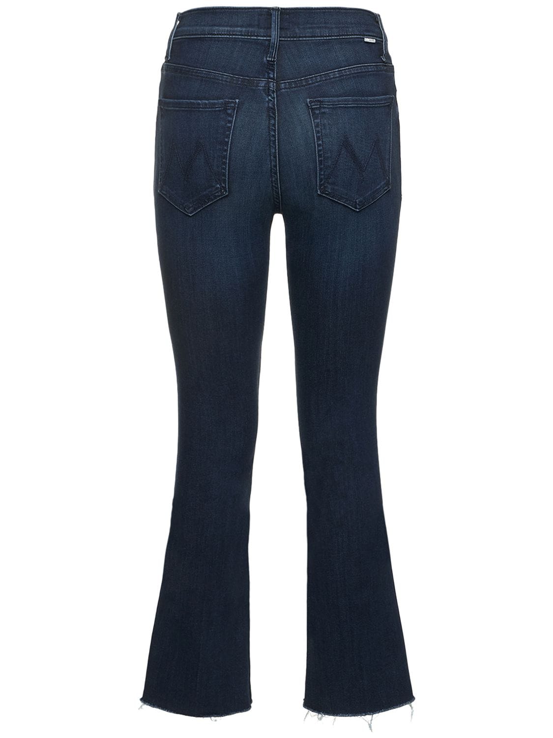 Shop Mother The Insider Ankle Fray Stretch Jeans In Blue
