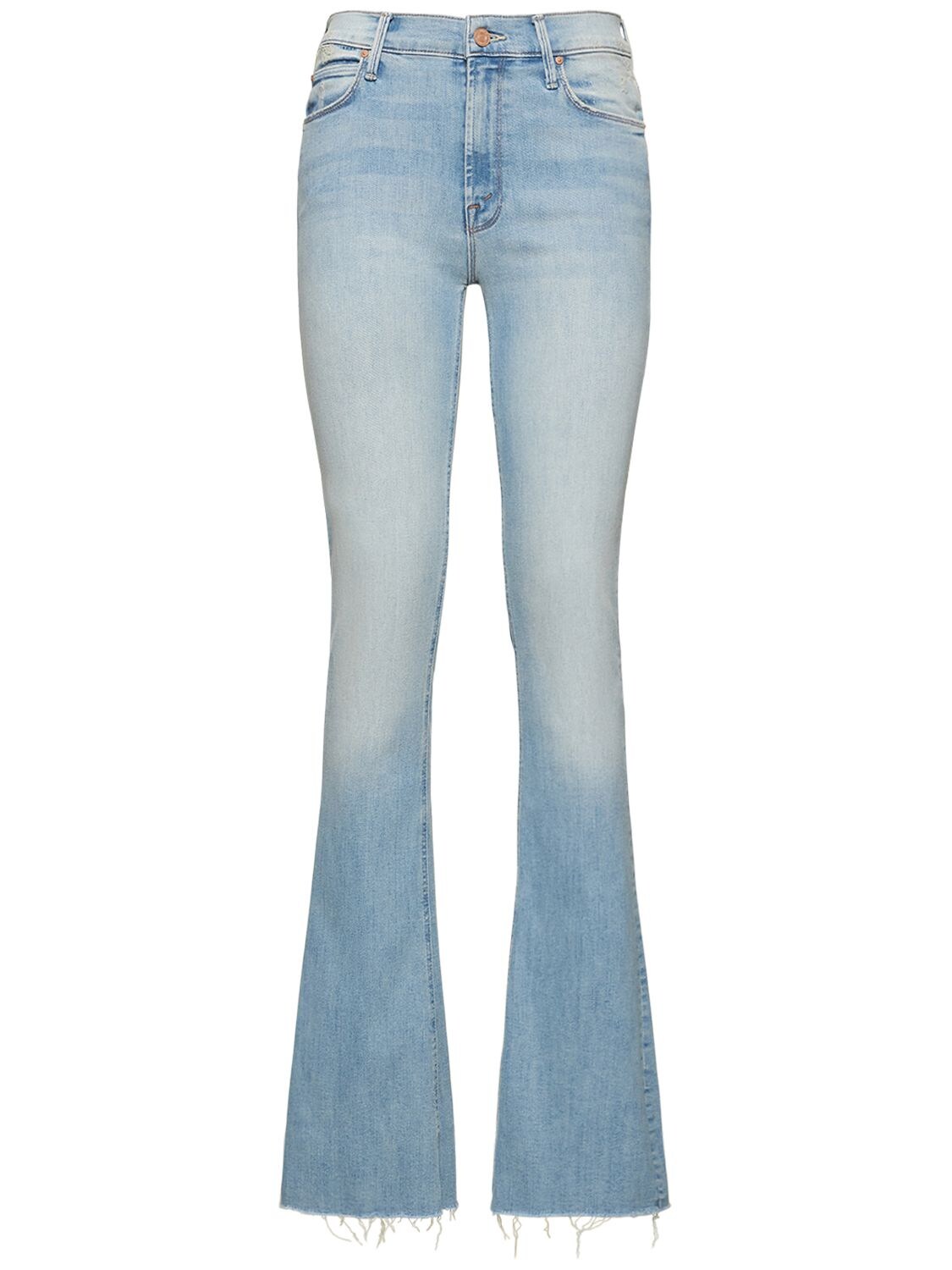 Mother The Runaway Step Fray Kiss And Make Up Jeans In Blue | ModeSens