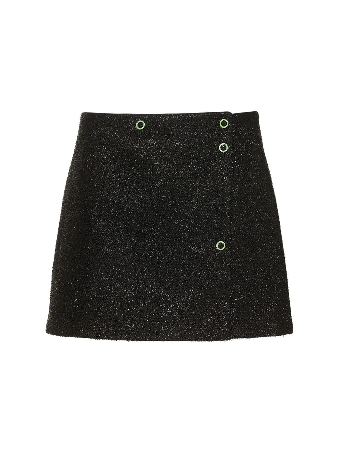 Sparkling Knit Mini Skirt