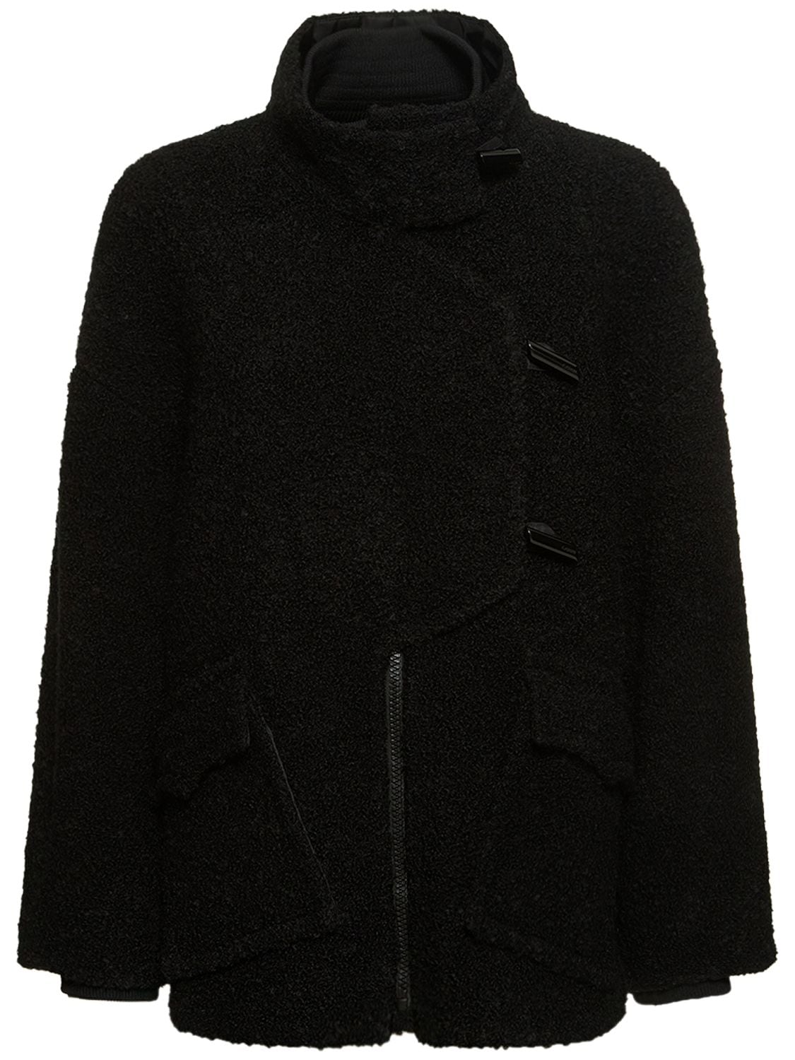 Drop Shoulder Wool Blend Jacket