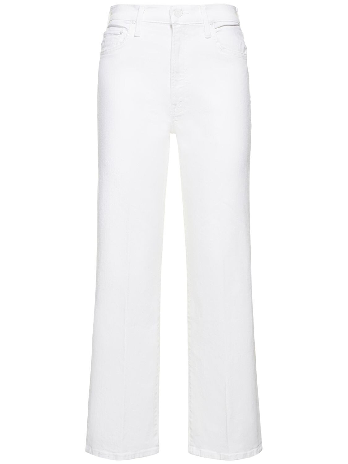 MOTHER THE RAMBLER ZIP ANKLE COTTON JEANS