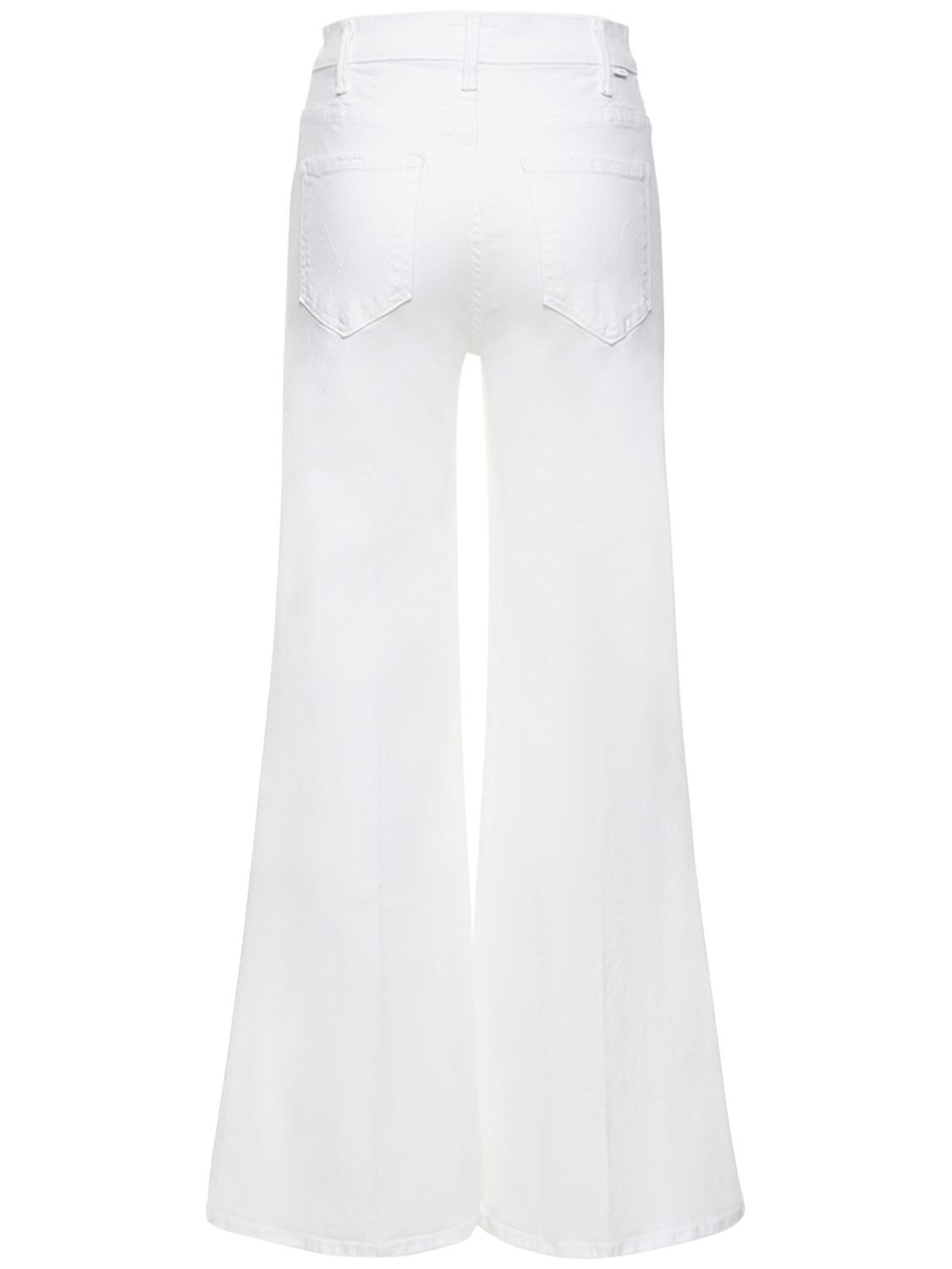 Shop Mother The Hustler Roller Skimp Jeans In White