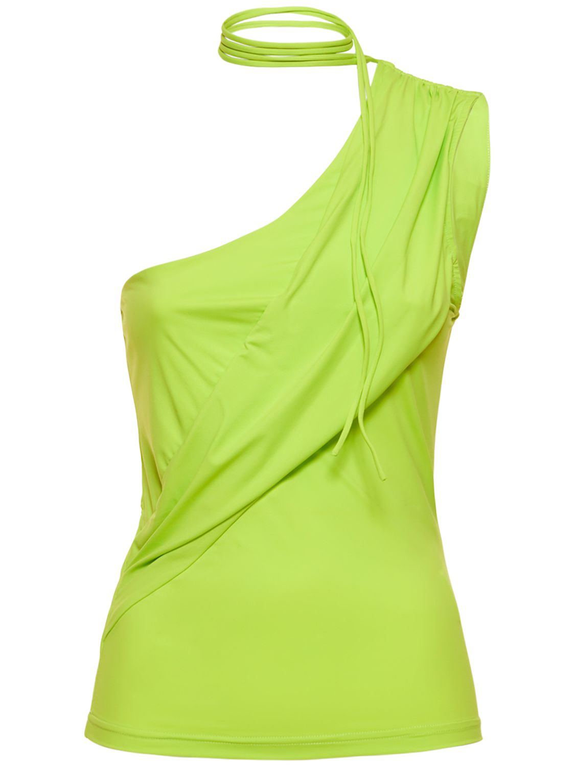 Saks Potts Phoebe Stretch Jersey Top In Green