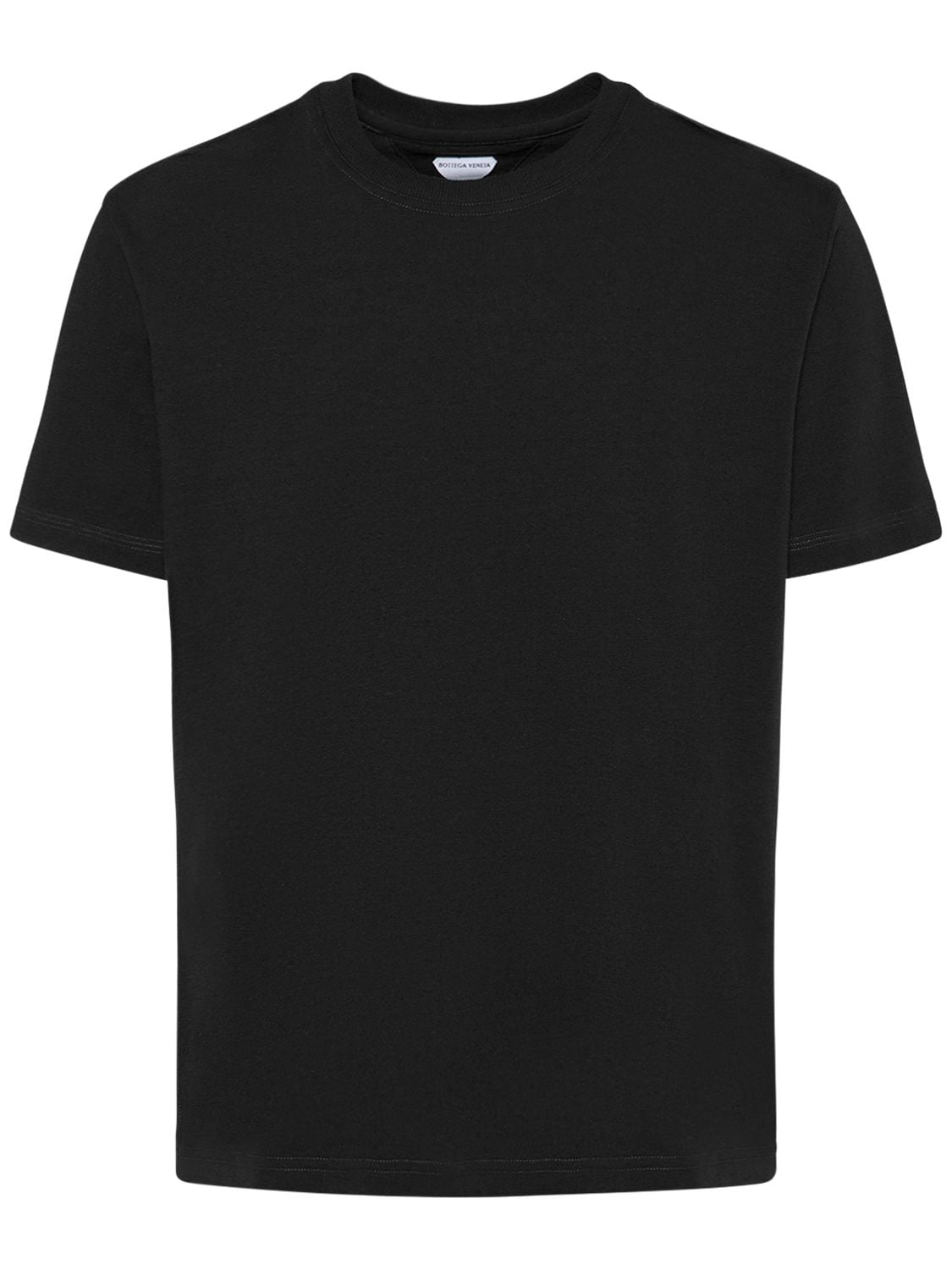 Shop Bottega Veneta Sunrise Light Cotton Jersey T-shirt In Black