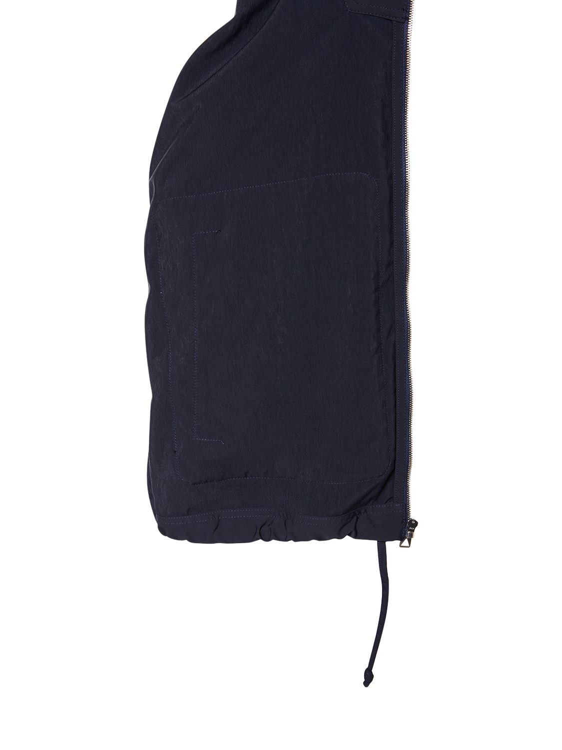 Shop Bottega Veneta Packable Nylon Jacket In Midnight Blue