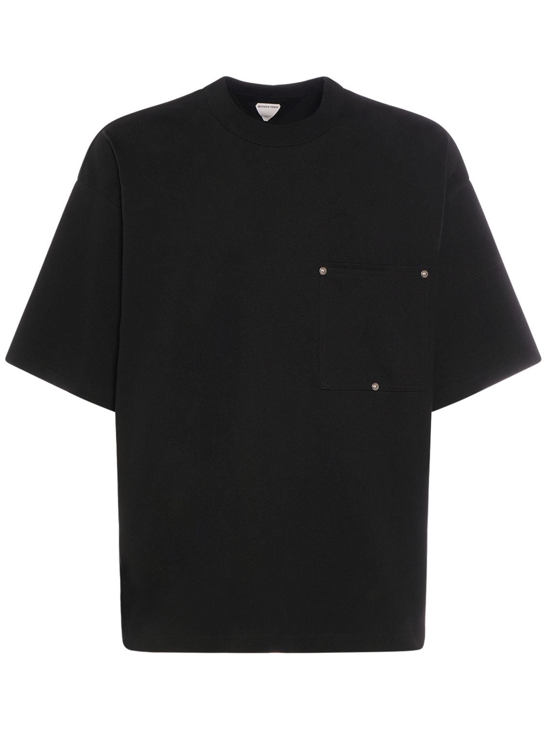 Shop Bottega Veneta Heavy Cotton Jersey T-shirt In Black
