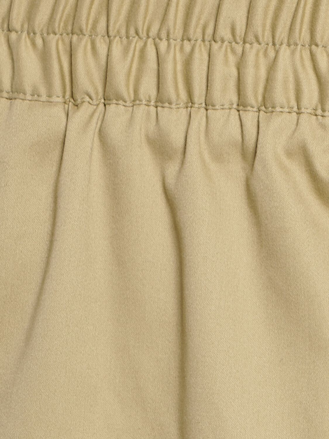 Shop Bottega Veneta Soft Cotton Blend Shorts In Travertine