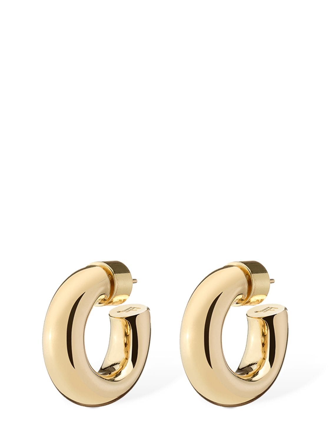 Shop Jennifer Fisher Micro Samira Huggie Earrings In Gold