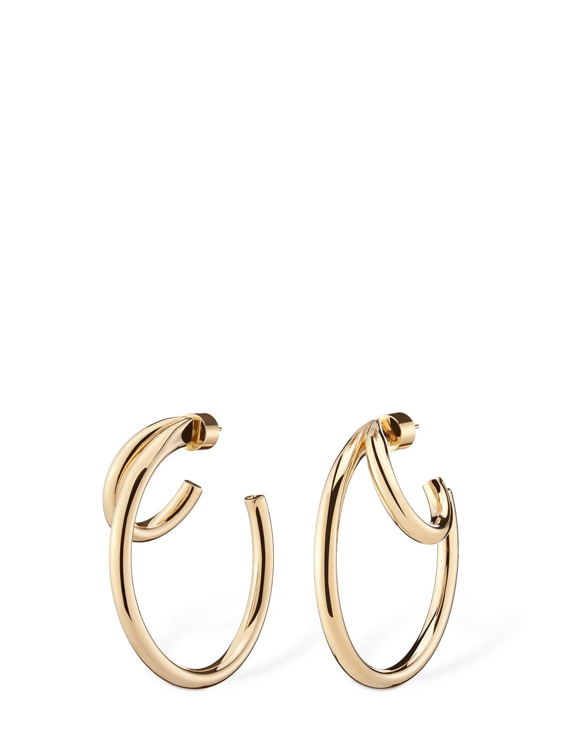 Image of Large Double Lilly Hoop Earrings