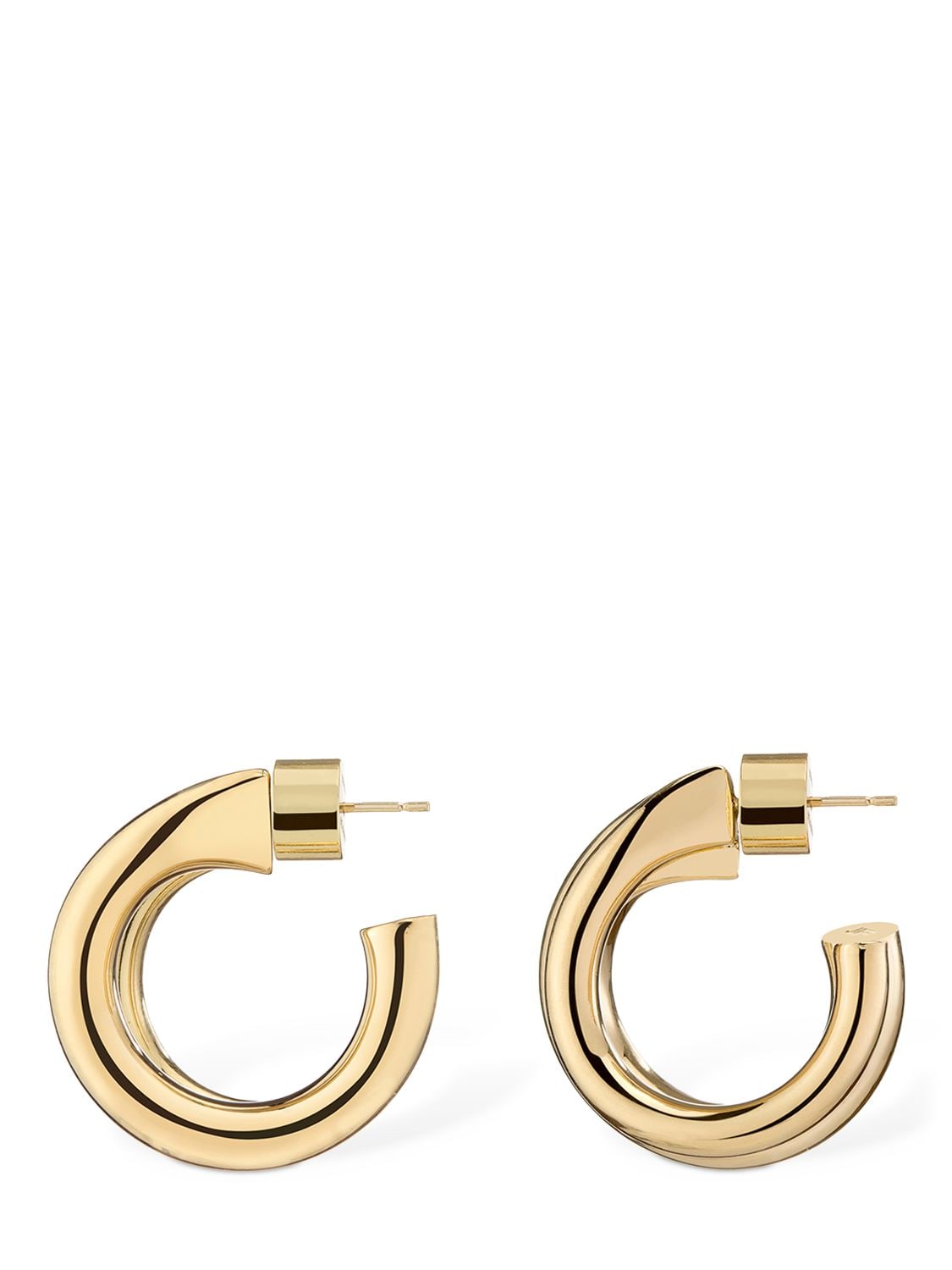 Shop Jennifer Fisher Double Natasha Lilly Huggie Earrings In Gold