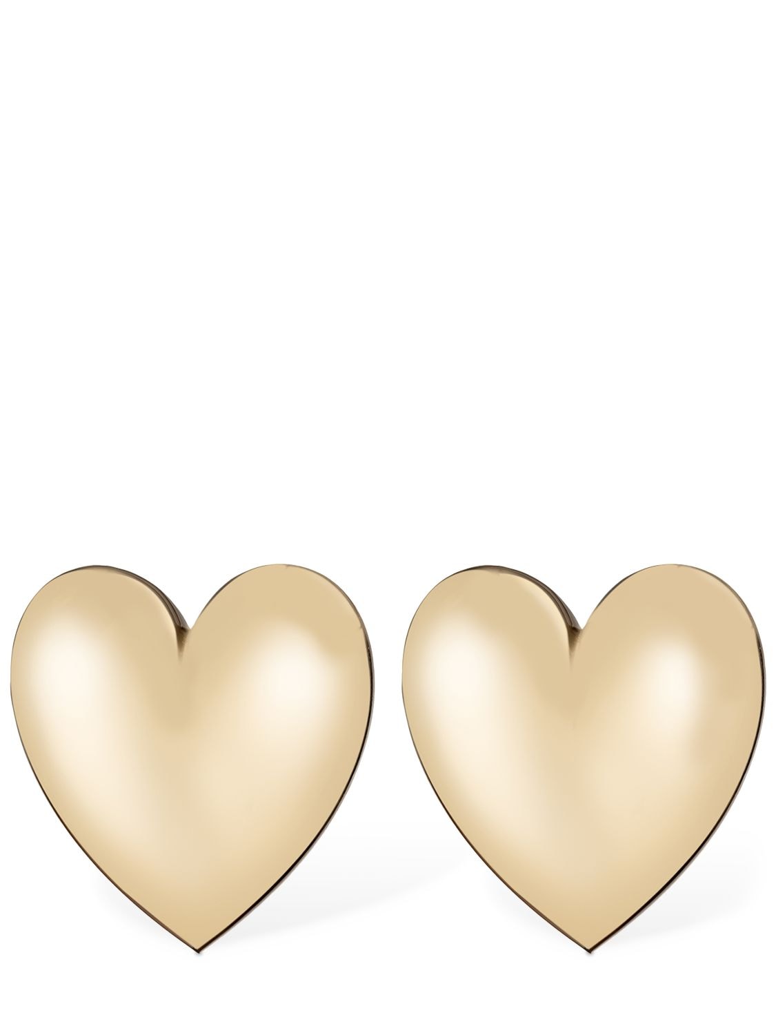 Jennifer Fisher Puffy Heart Stud Earrings In Gold