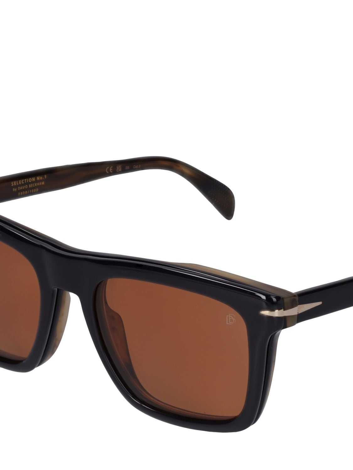 Shop Db Eyewear By David Beckham Db Limited Edition Clip-on Sunglasses In Black,multi