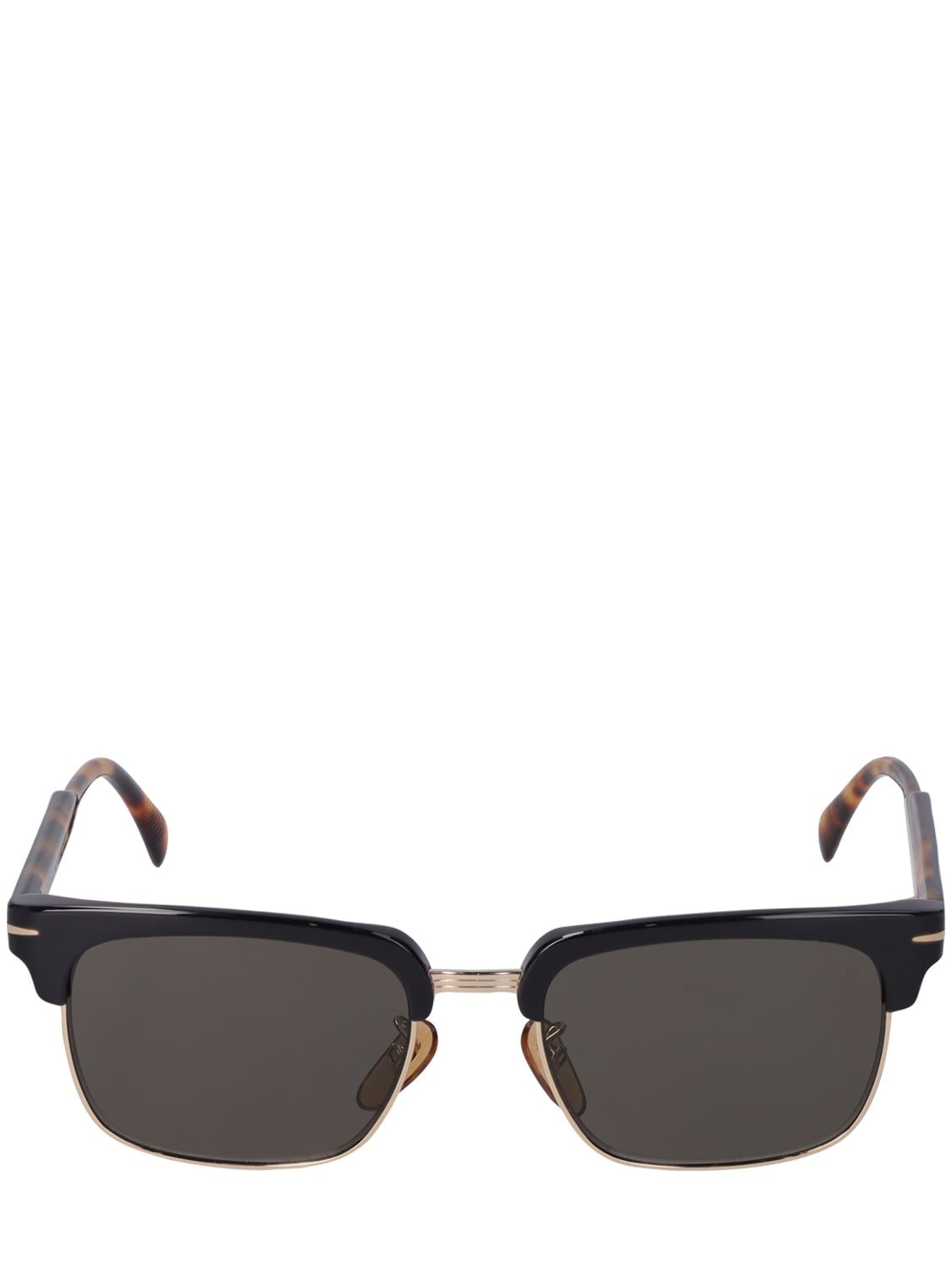 Db Eyewear By David Beckham Db Squared Metal Sunglasses In Black,grey