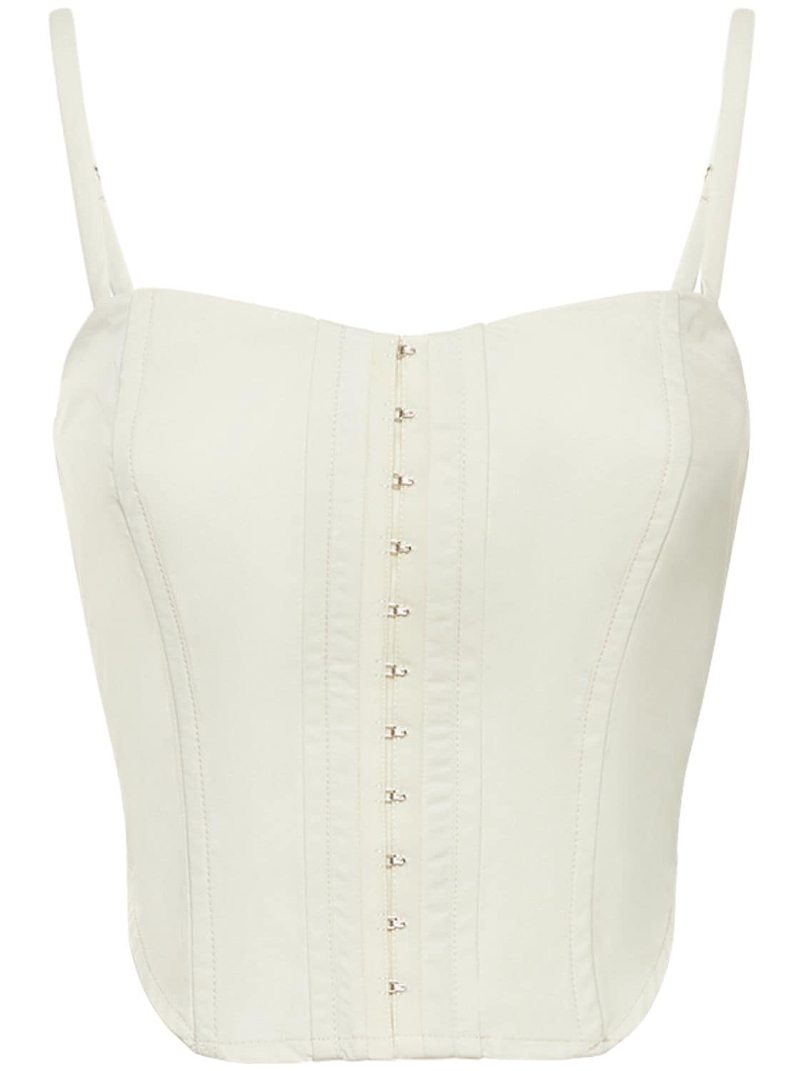 Reformation London Corset Top In White