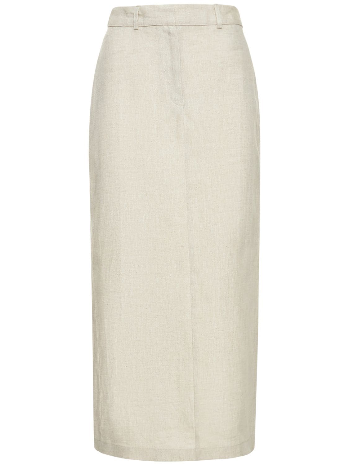 Reformation Gia Linen Midi Skirt