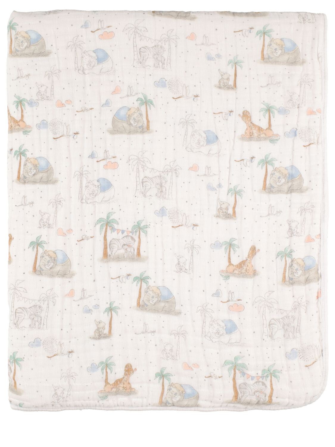 Image of Dumbo Print Cotton Muslin Blanket