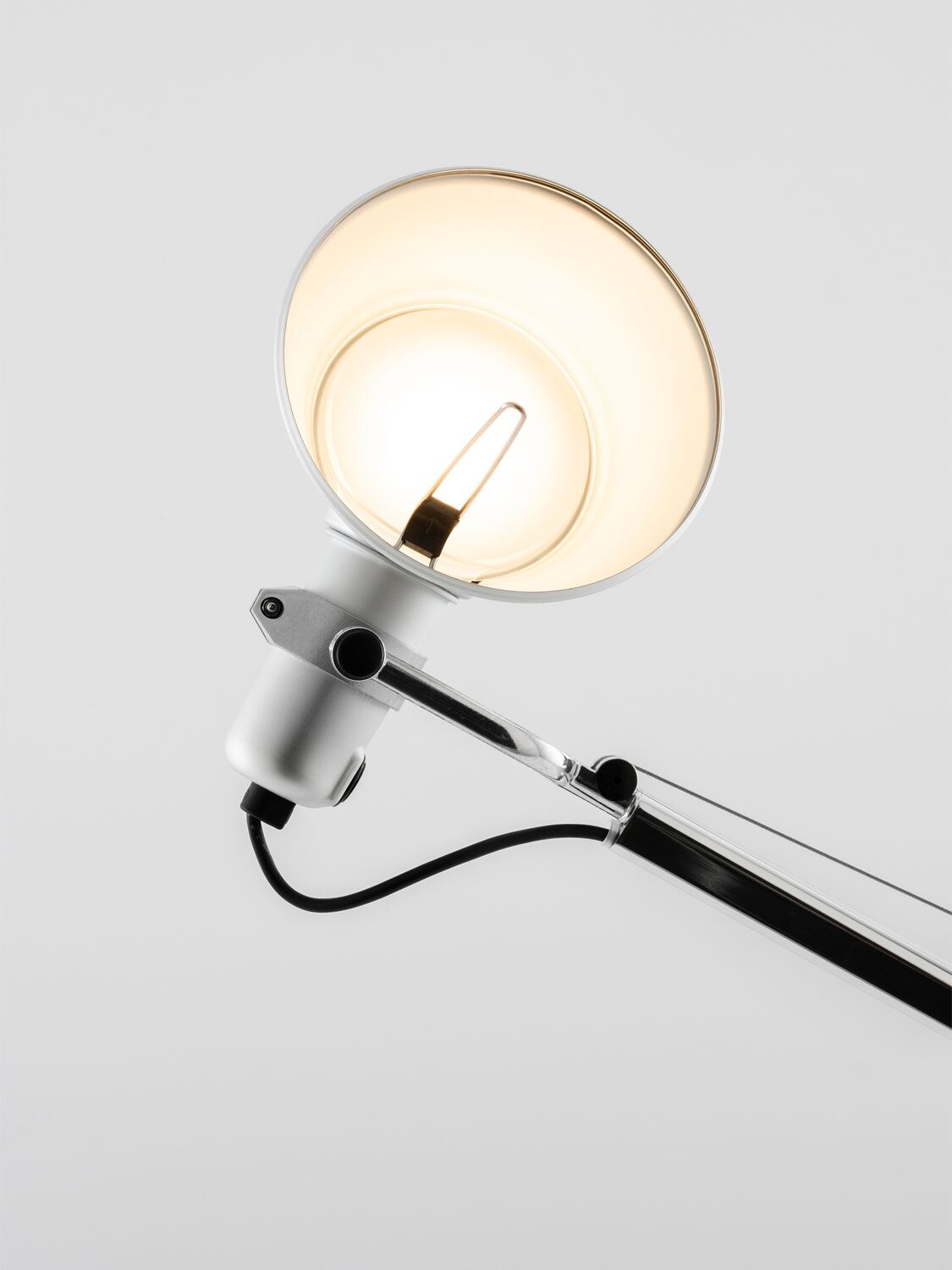 Shop Artemide Tolomeo Table Lamp In Silver