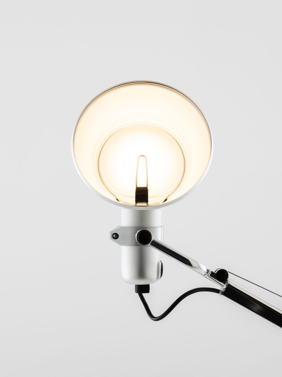 Shop Artemide Tolomeo Table Lamp In Silver