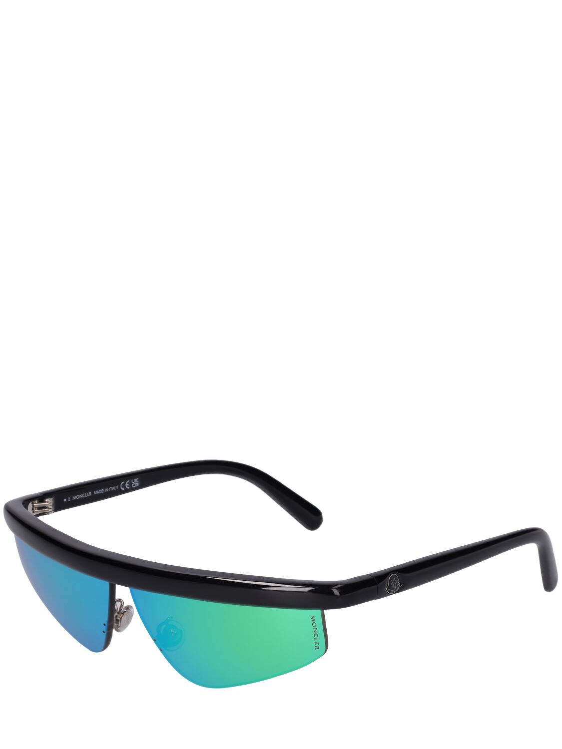 Shop Moncler Orizon Sunglasses In 黑色,蓝色