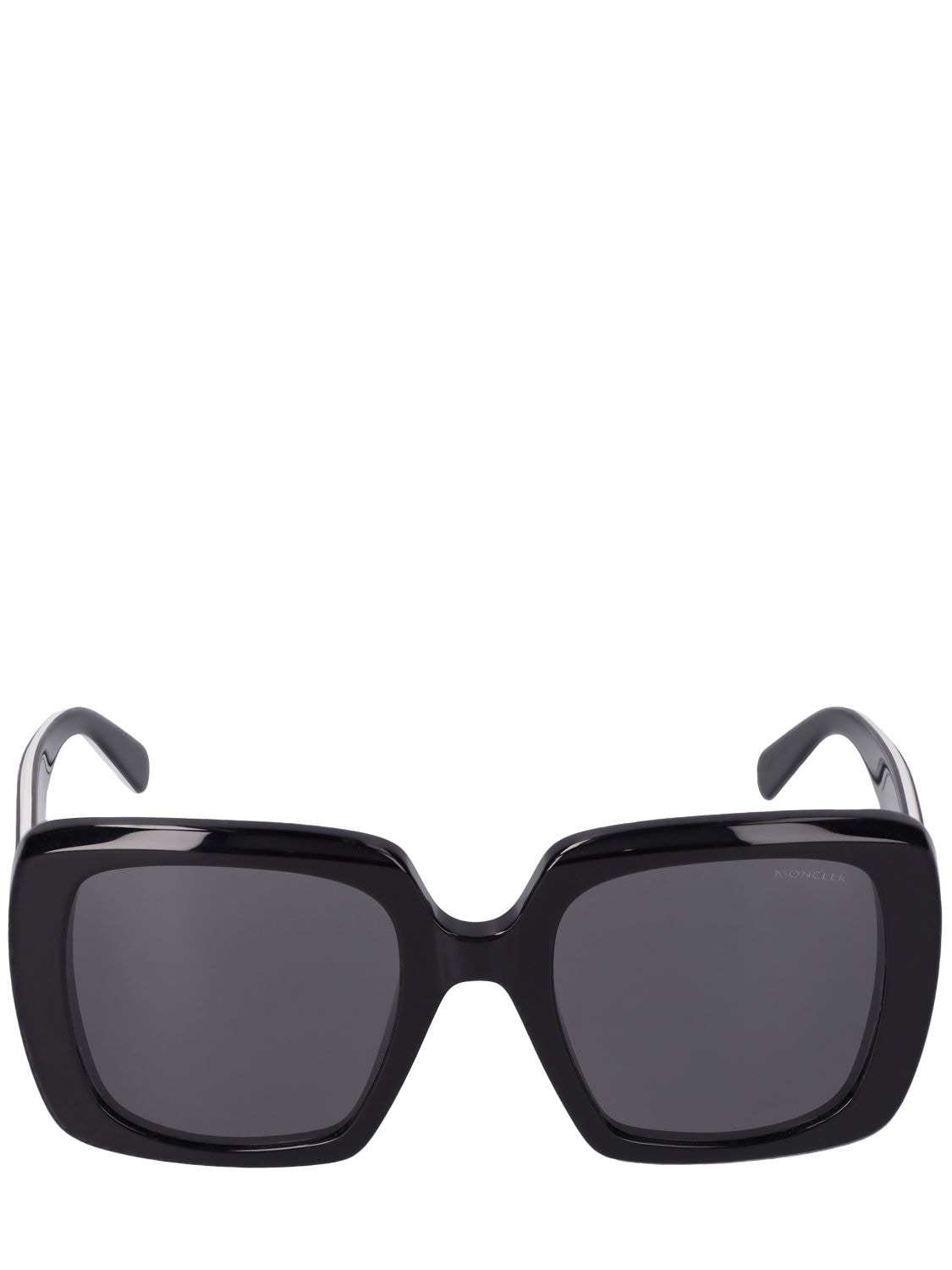 Moncler Blanche Sunglasses In Black,smoke