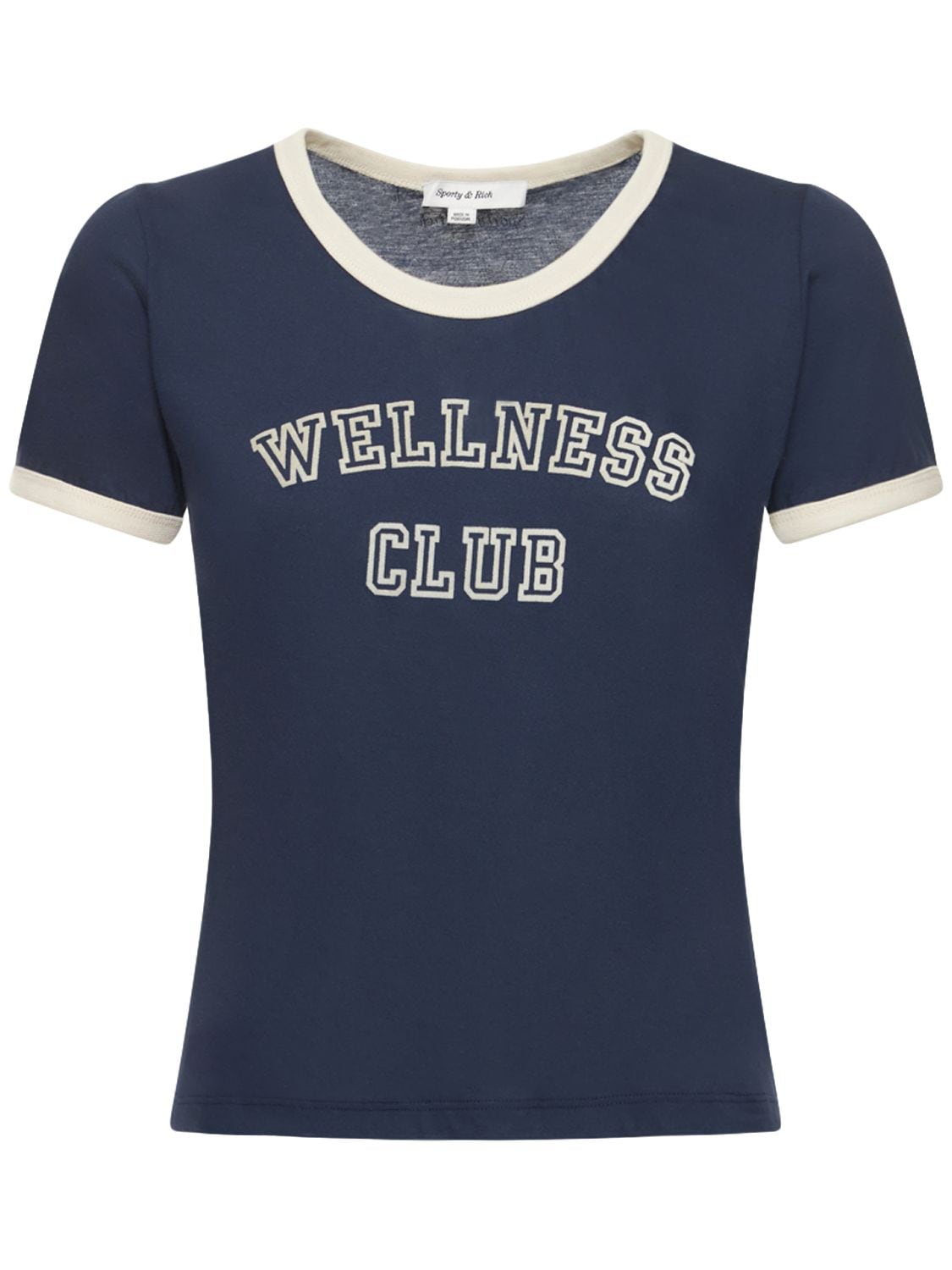 SPORTY AND RICH RINGER T-SHIRT 
