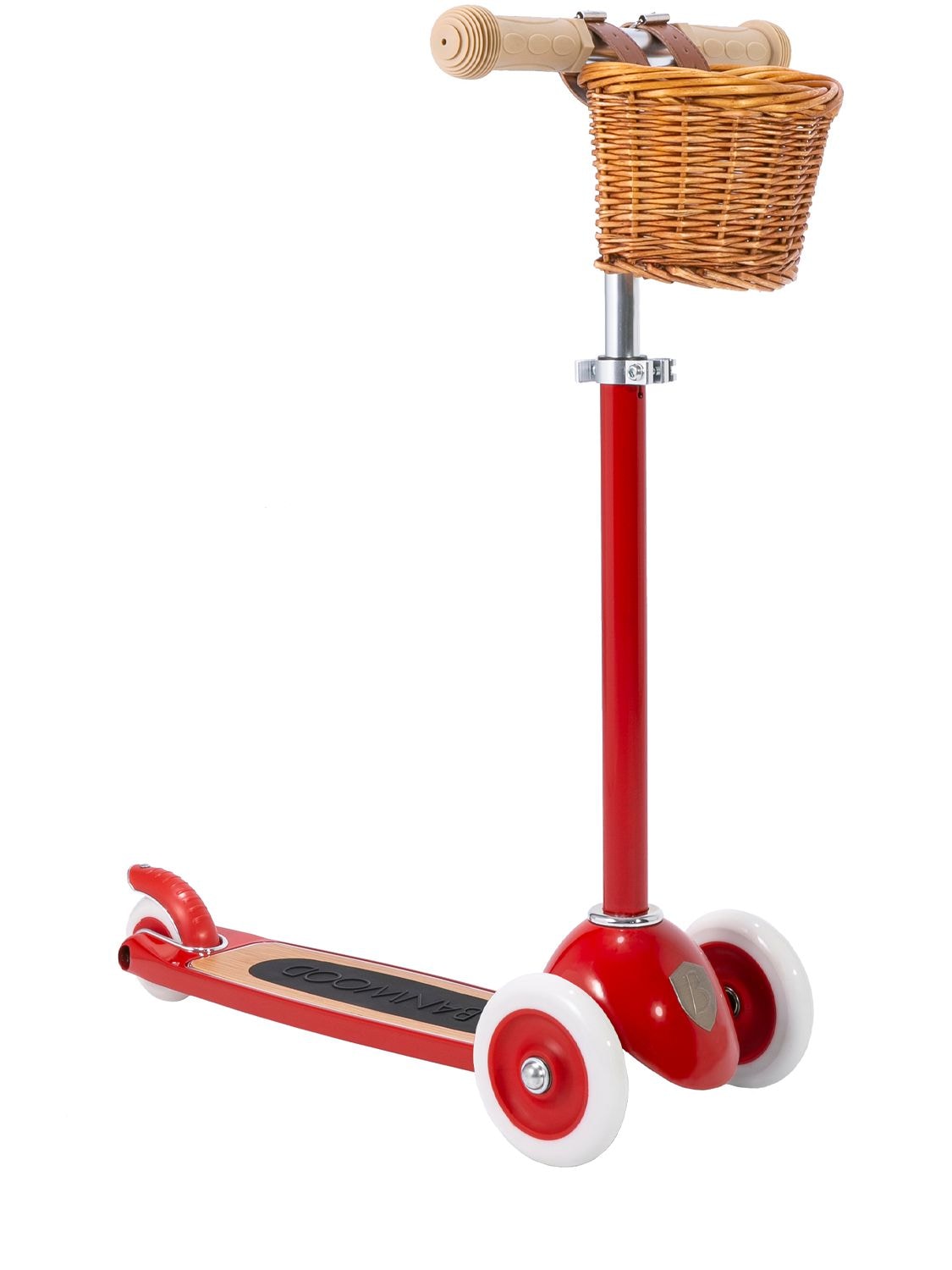 Banwood Kids' Easy Ride Scooter With Basket In Red