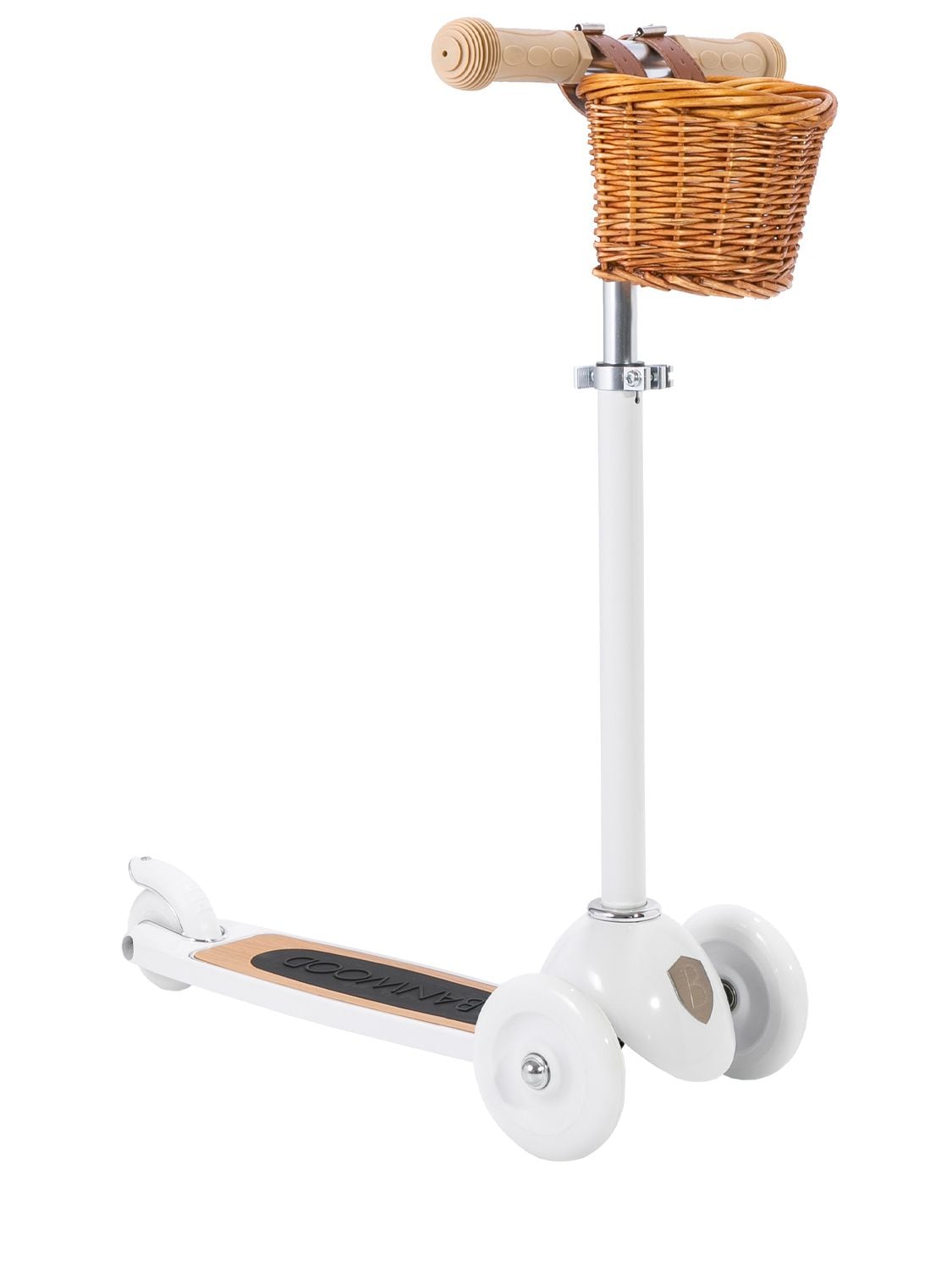 Banwood Kids' Easy Ride Scooter With Basket In White
