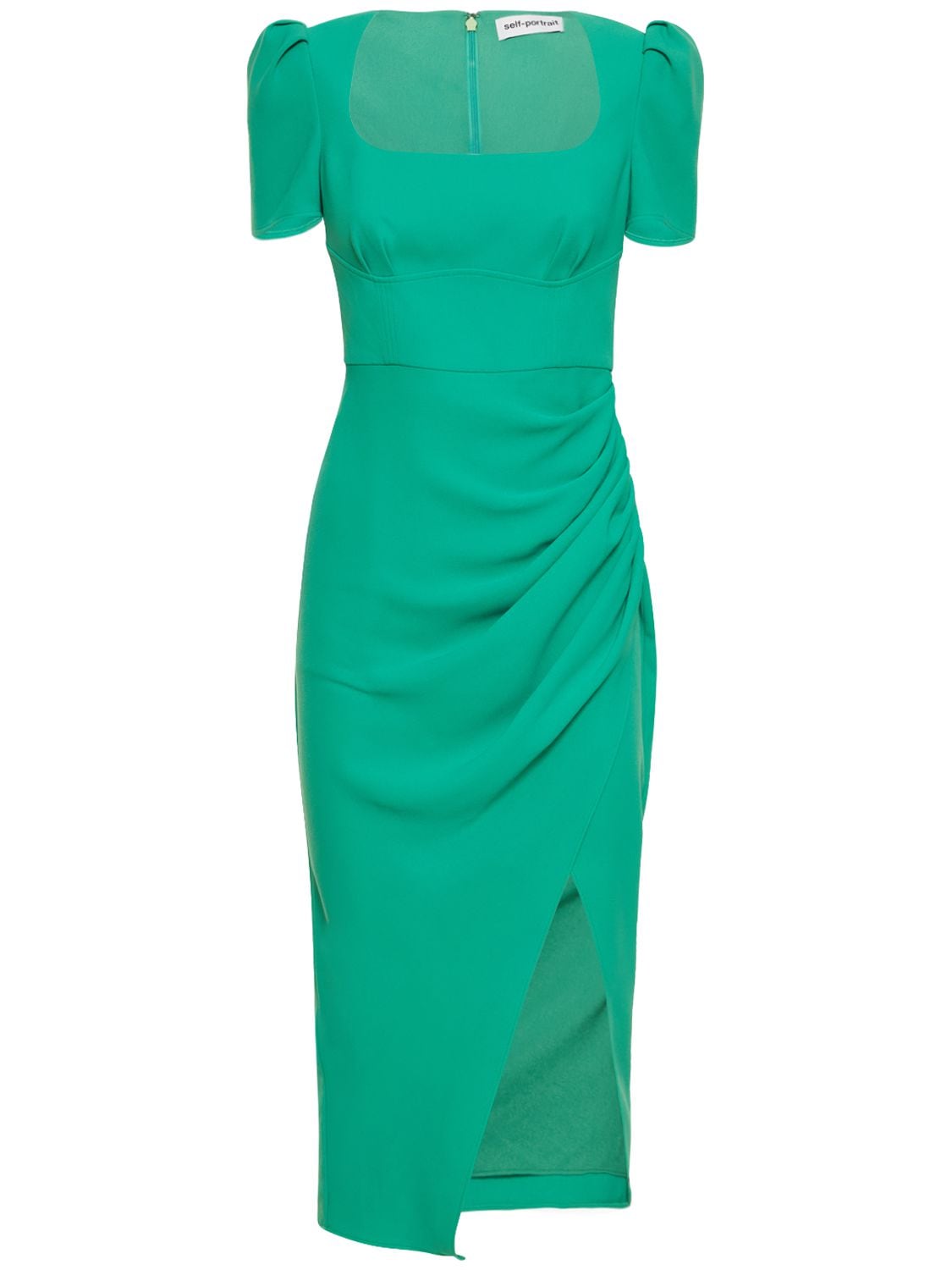 SELF-PORTRAIT CREPE MIDI DRESS