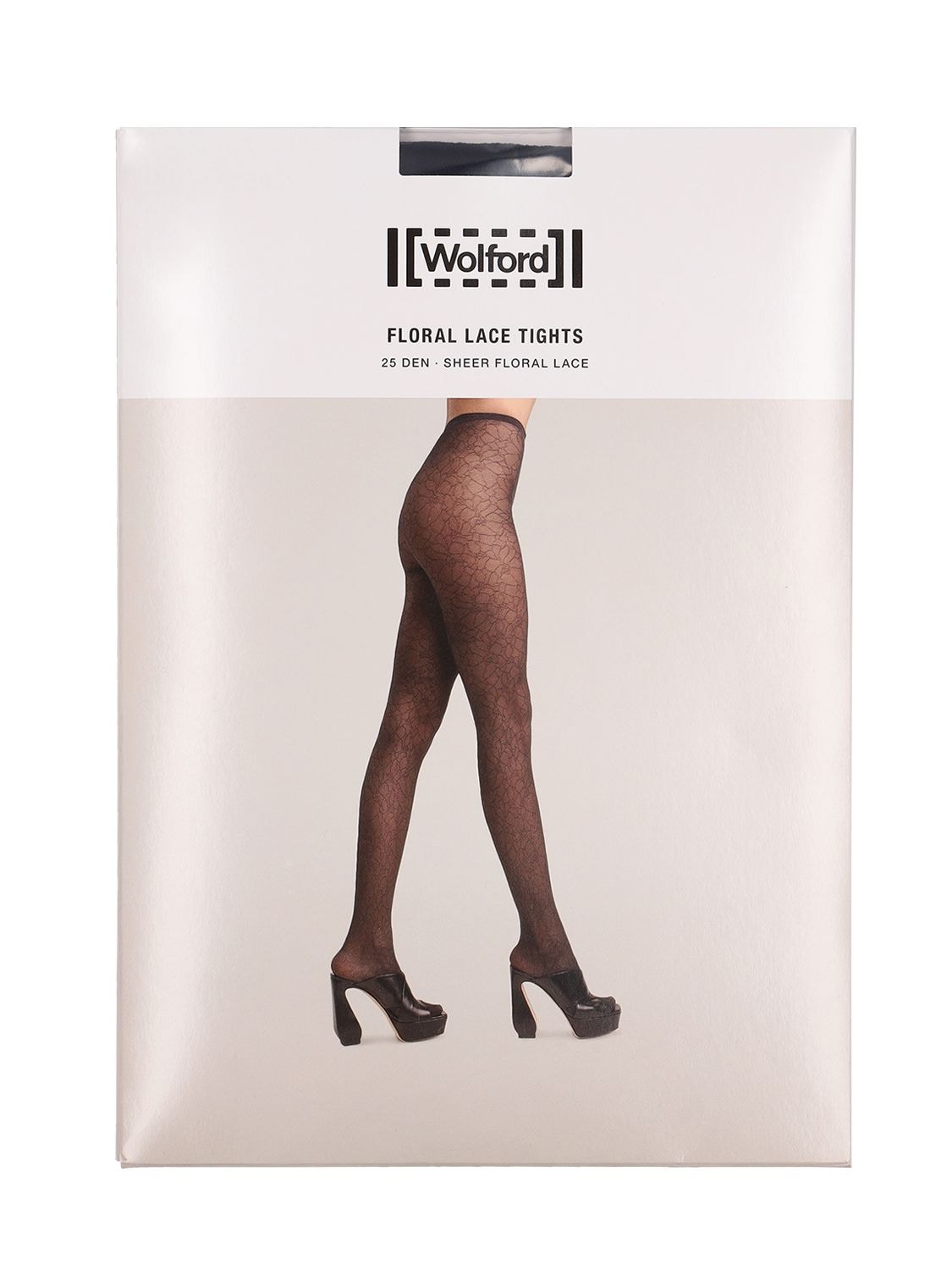 Wolford Floral Lace Mesh Tights In Black | ModeSens