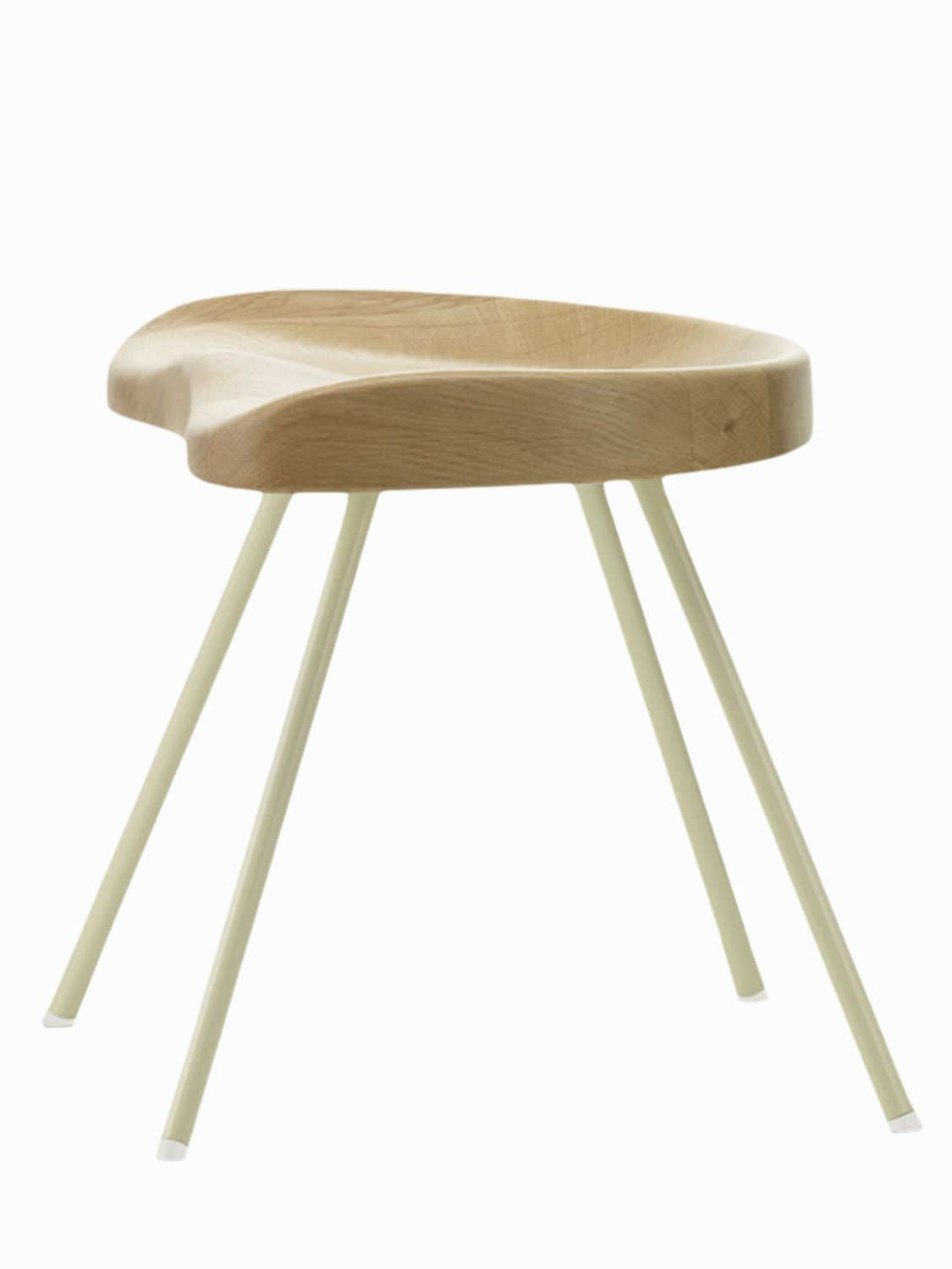 Shop Vitra Tabouret 307 Stool In Brown