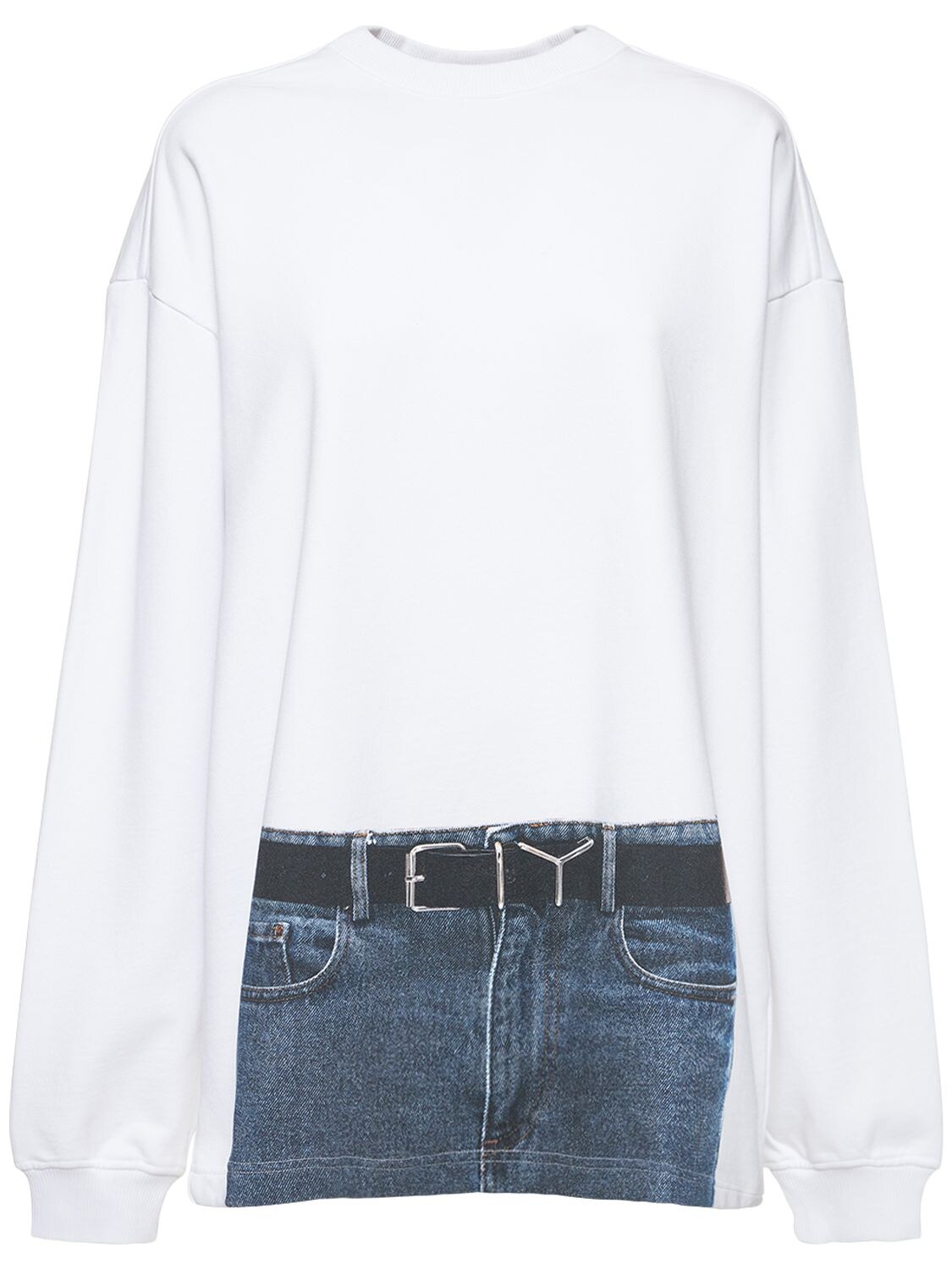 Jpg Trompe L’oeil Print Sweatshirt – WOMEN > CLOTHING > SWEATSHIRTS