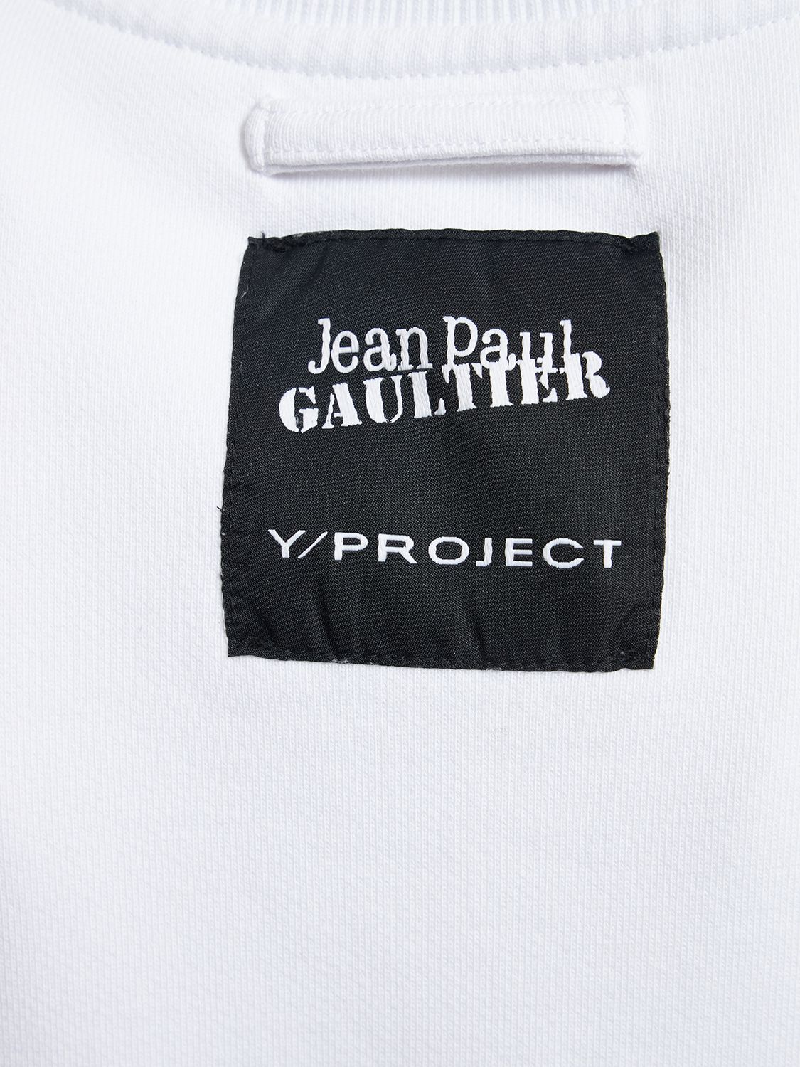 White Jean Paul Gaultier Edition Trompe L'oeil Y Belt Sweatshirt