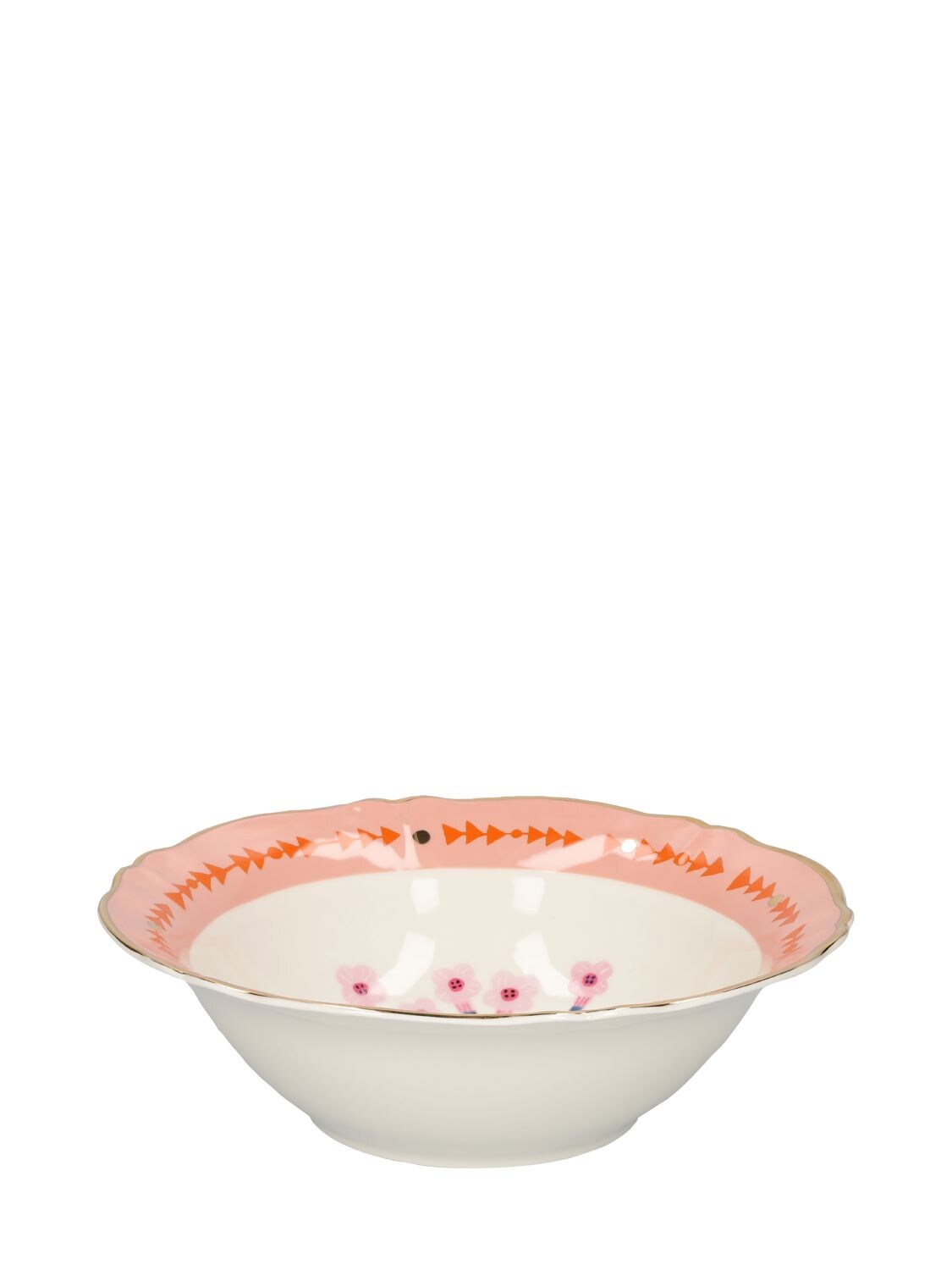Shop Bitossi Home Botanica Salad Bowl In Pink